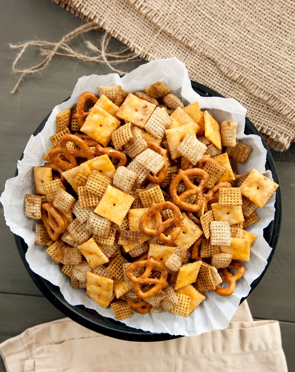Oven Chex Mix Pita Chips