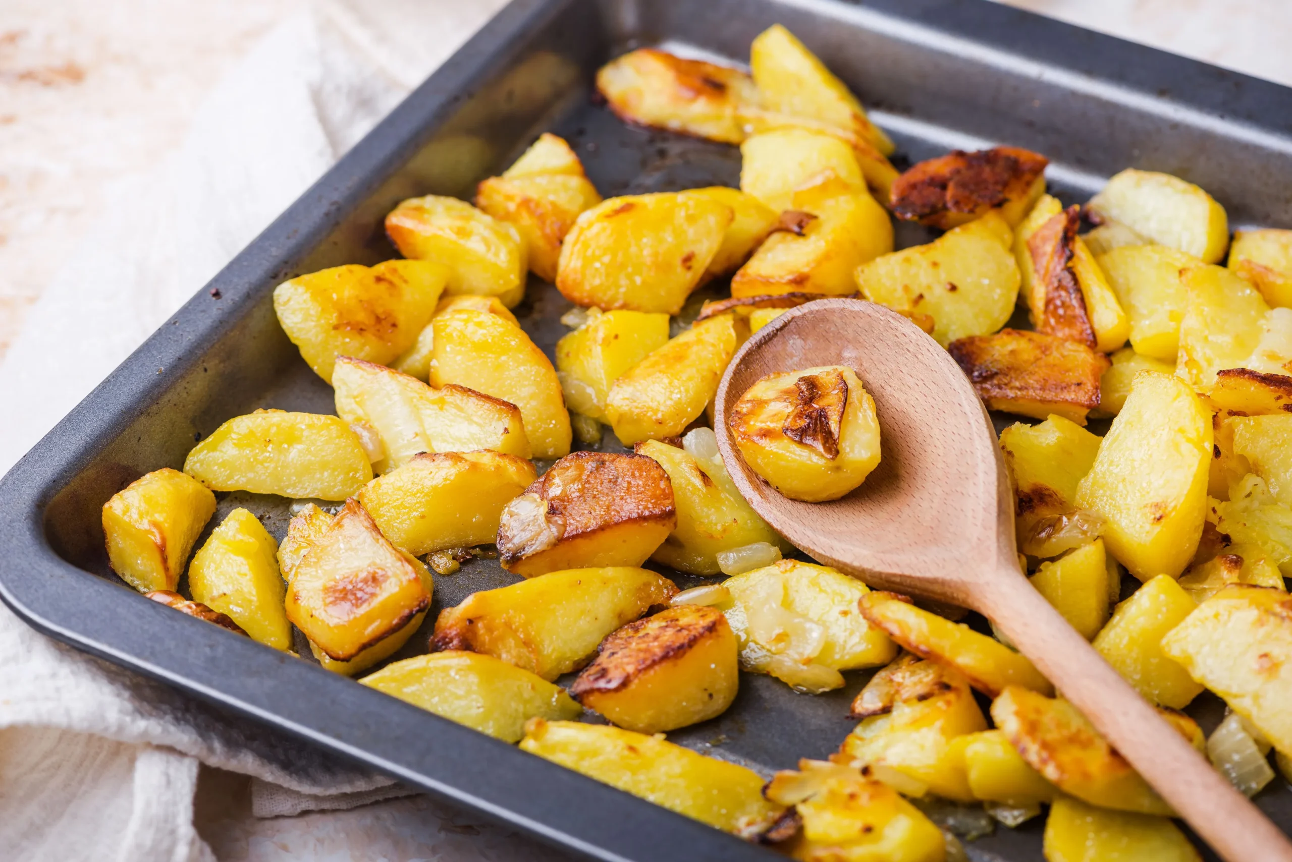 Oven Fried Potato Slices