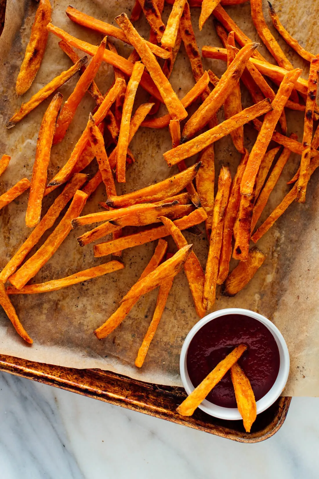 Oven Roasted Sweet Potato Fries with Orange Salt