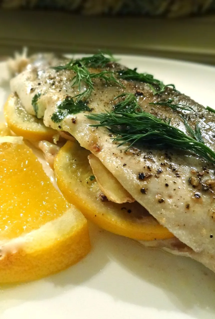 Oven Steamed Trout or Other Fish