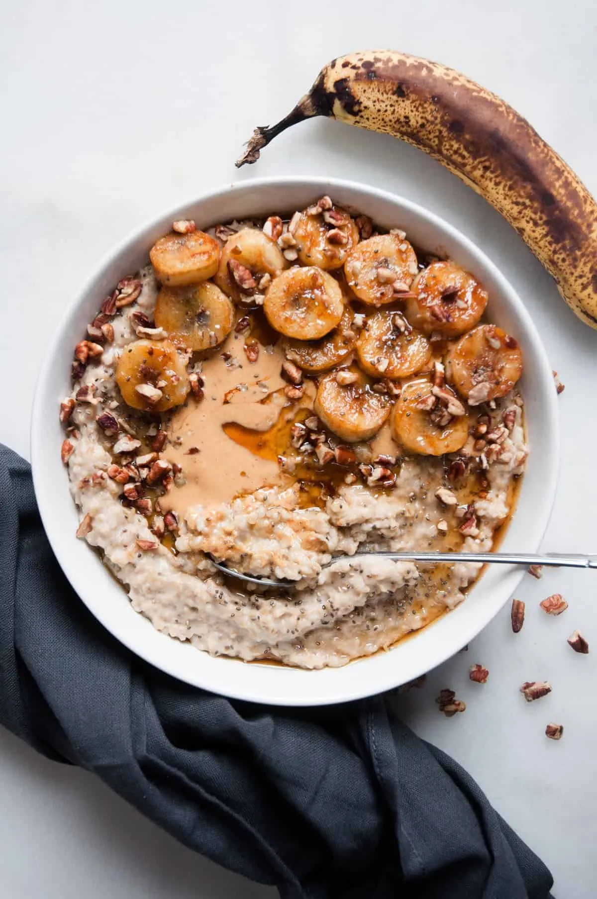 PBJ with Fried Banana Oatmeal