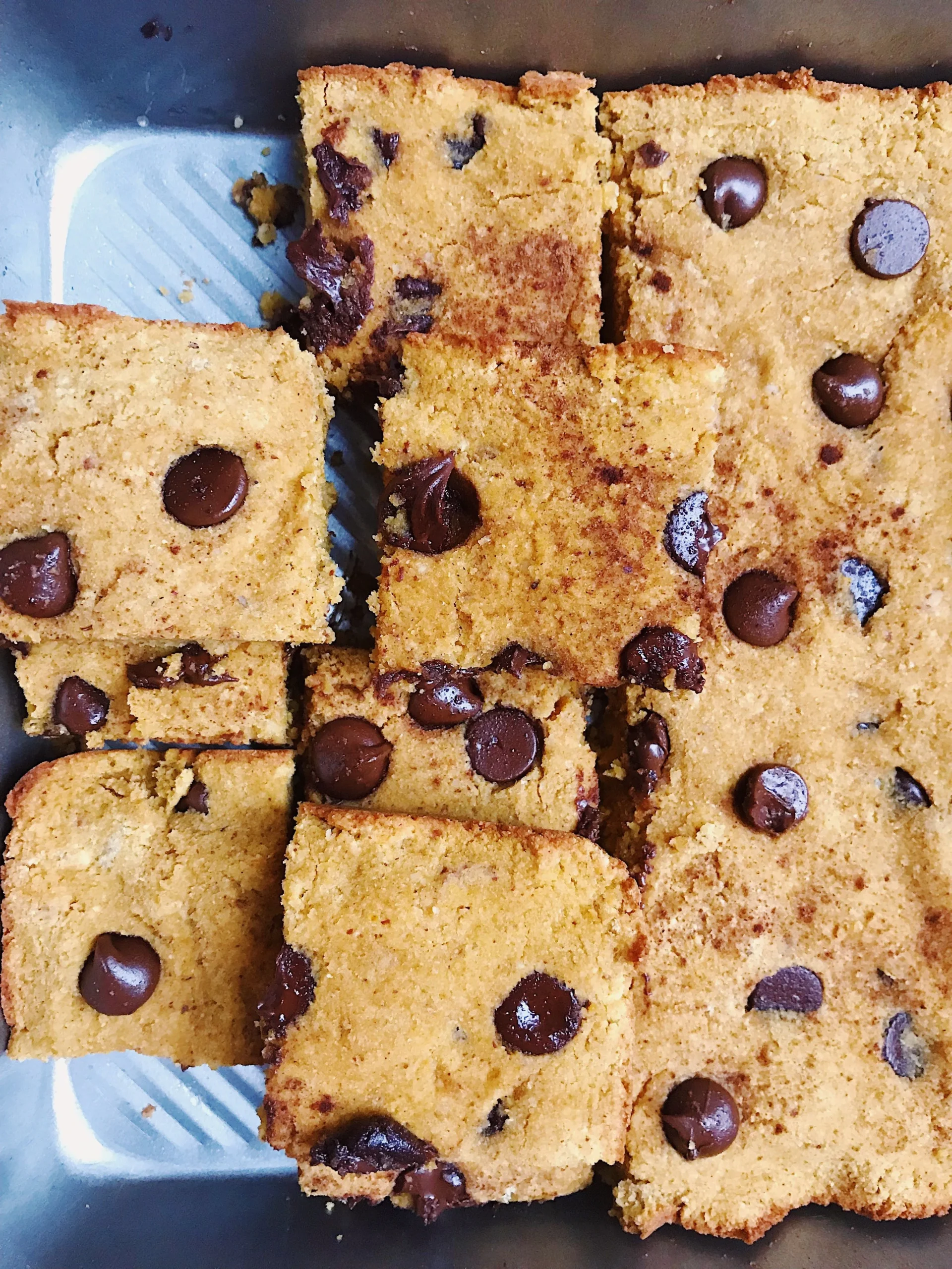 Paleo Chocolate Chip Pumpkin Bars