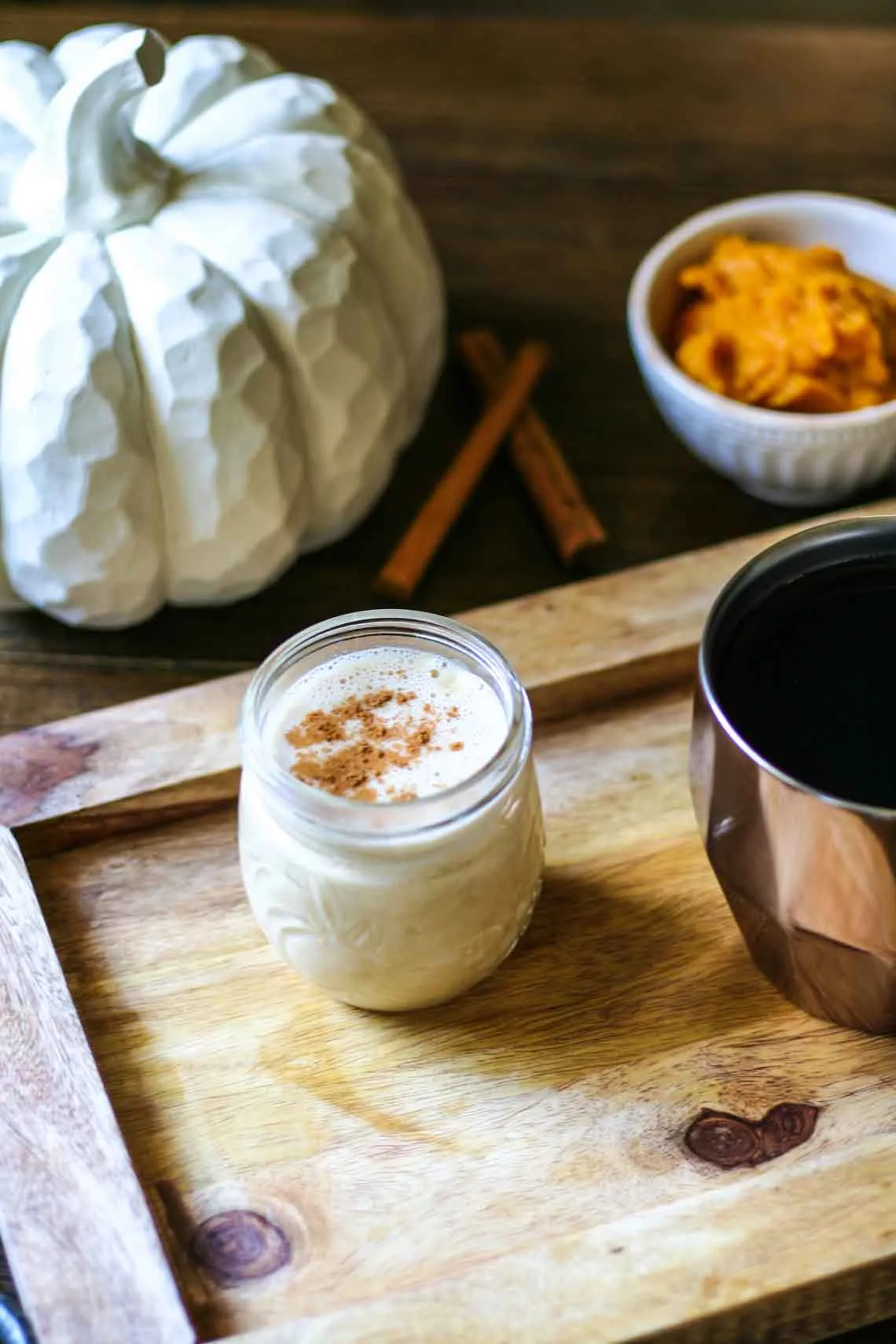 Paleo Vegan Homemade Pumpkin Coffee Creamer