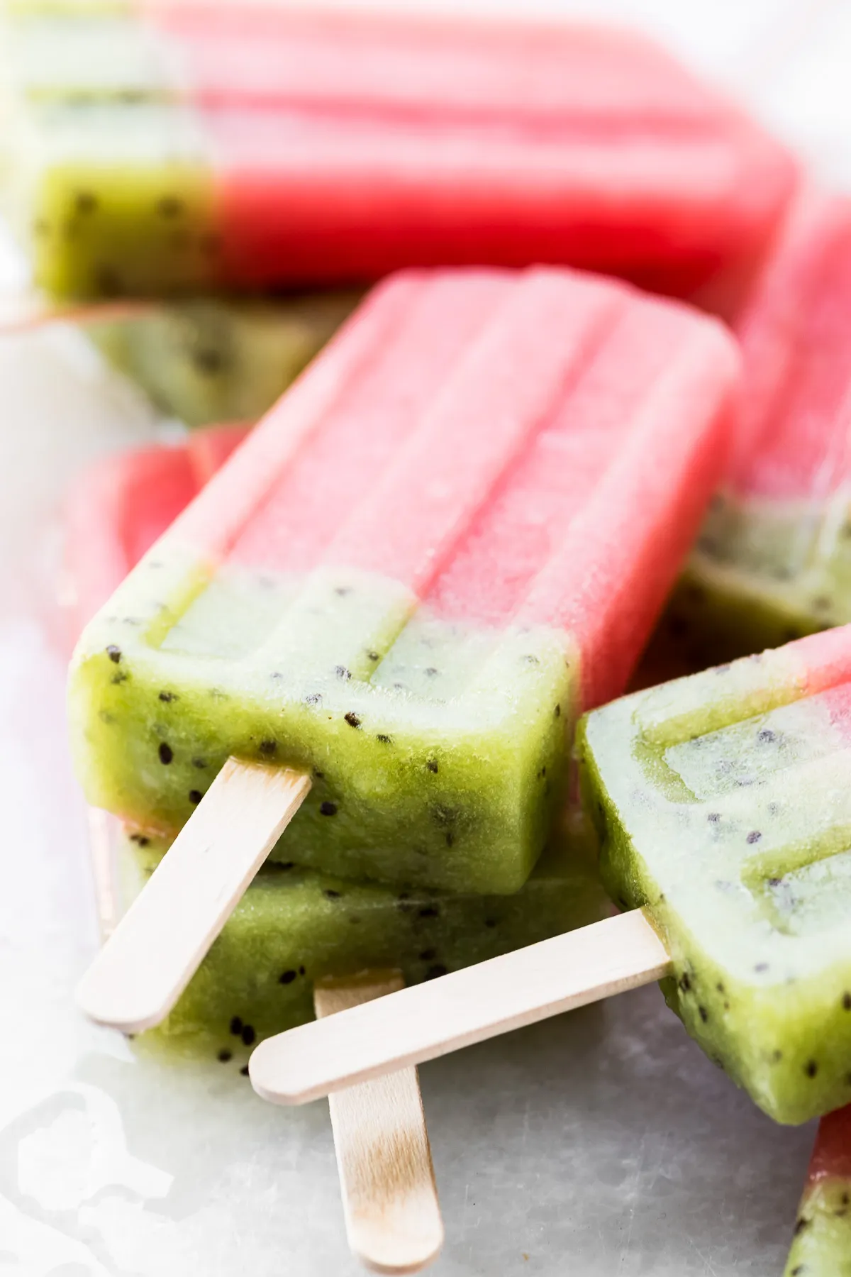 Paletas de Kiwi Popsicles
