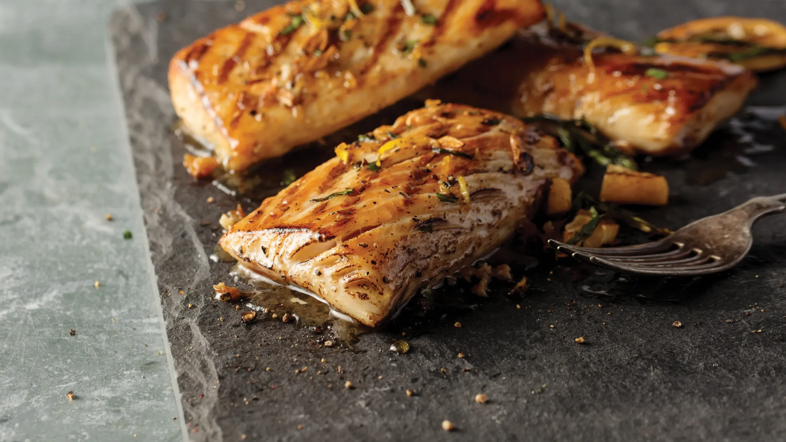 Pan Seared Sea Bass Mahi Mahi