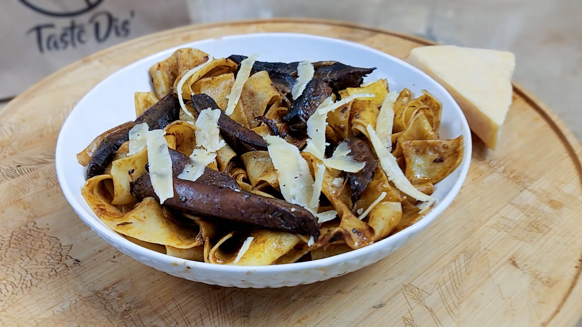 Pappardelle Pasta Rosemary Portobello Sauce
