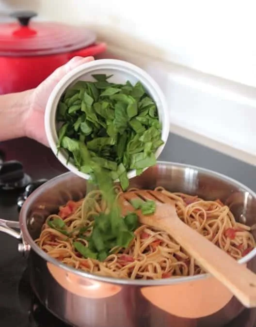 Parmesan BLT Whole Wheat Pasta