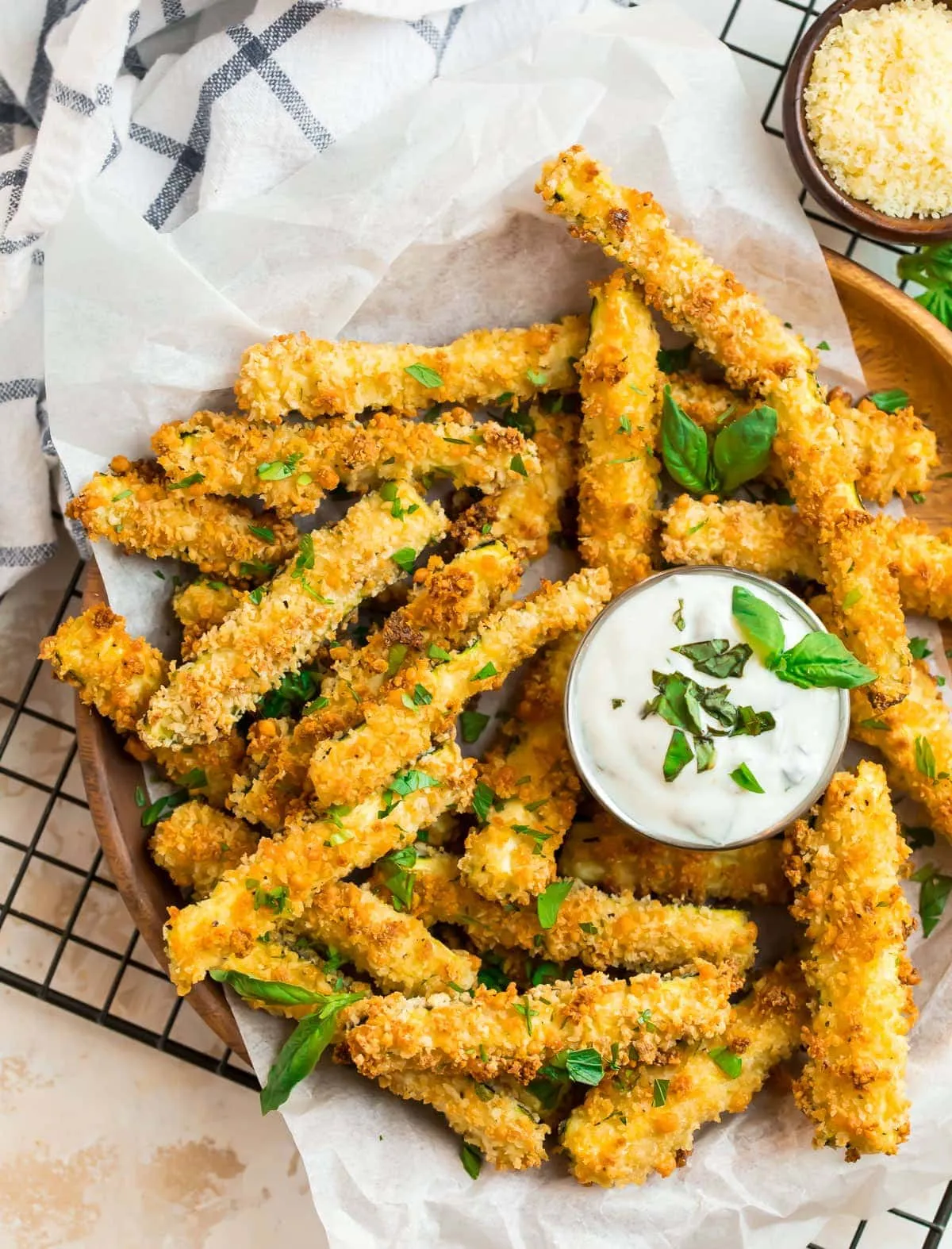 Parmesan Baked Zucchini Fries