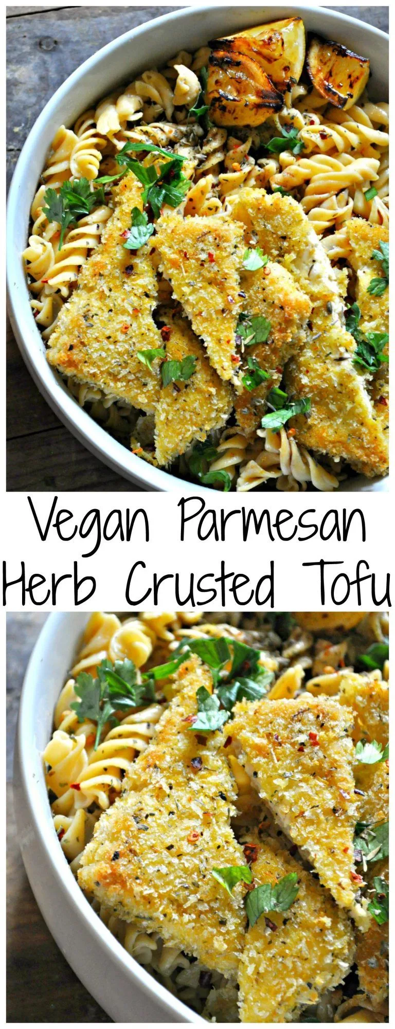 Parmesan Herb Crusted Tofu Vegan