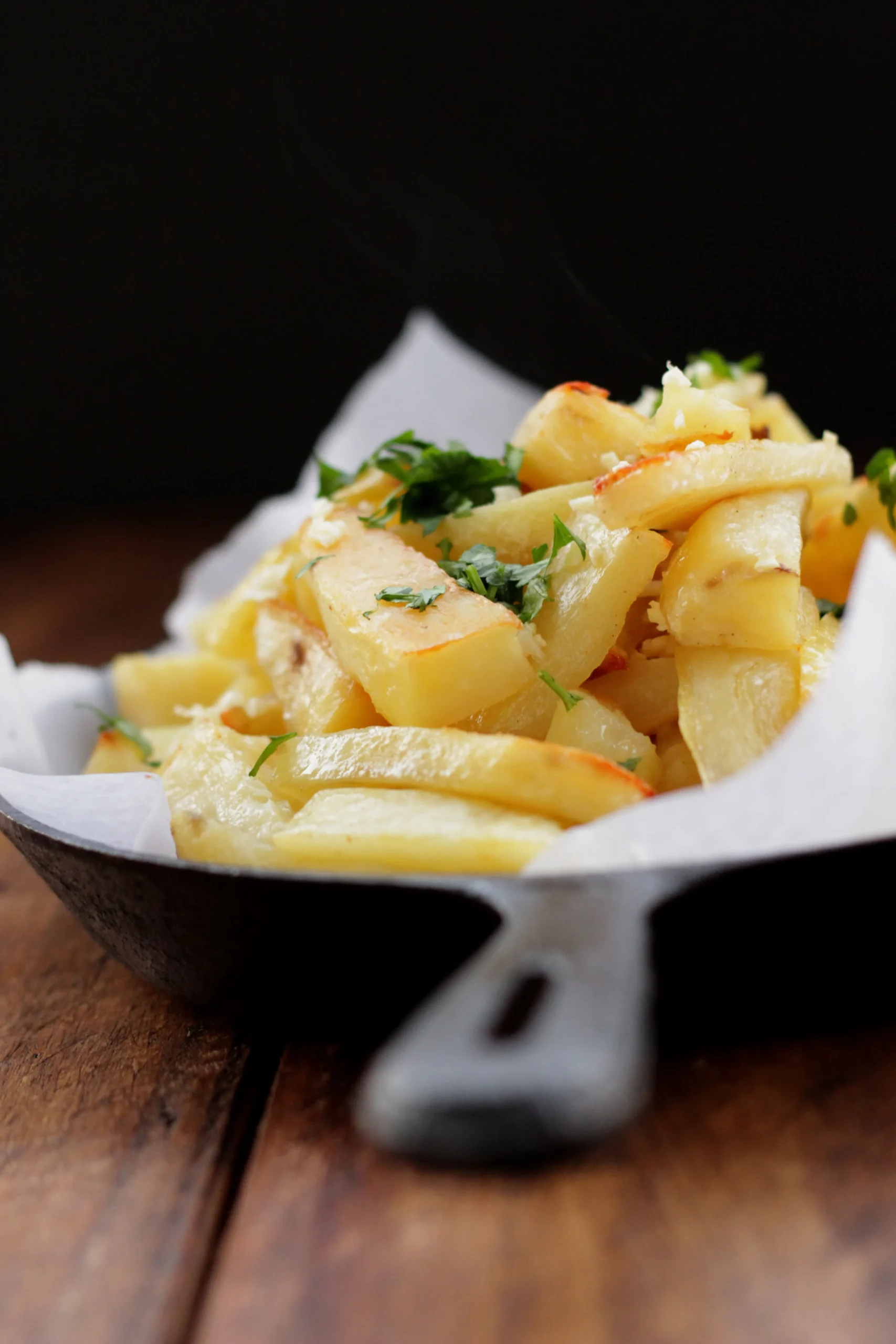 Parsley Roasted Potato Wedges
