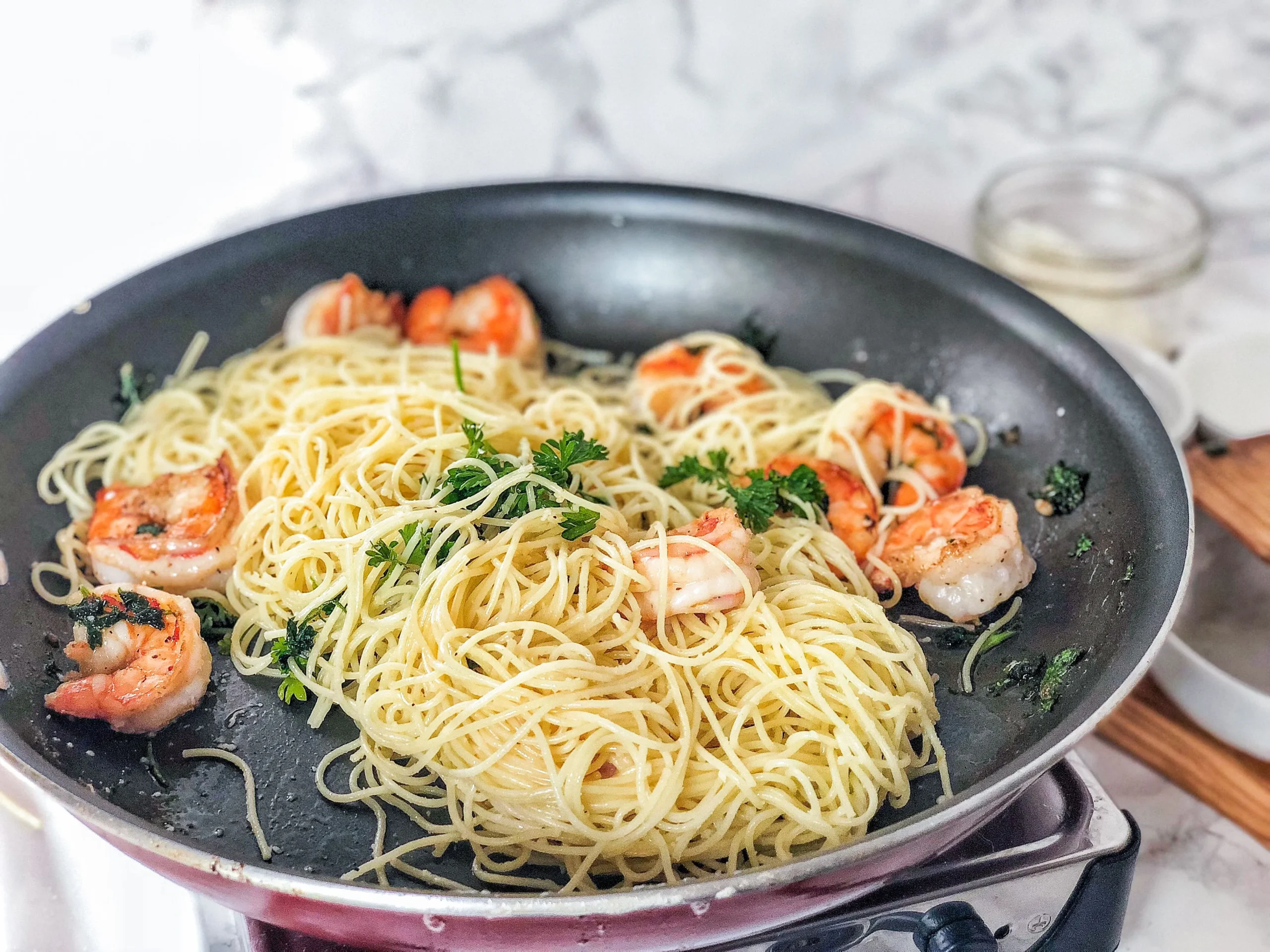 Pasta Seafood Angel Hair with Shrimp