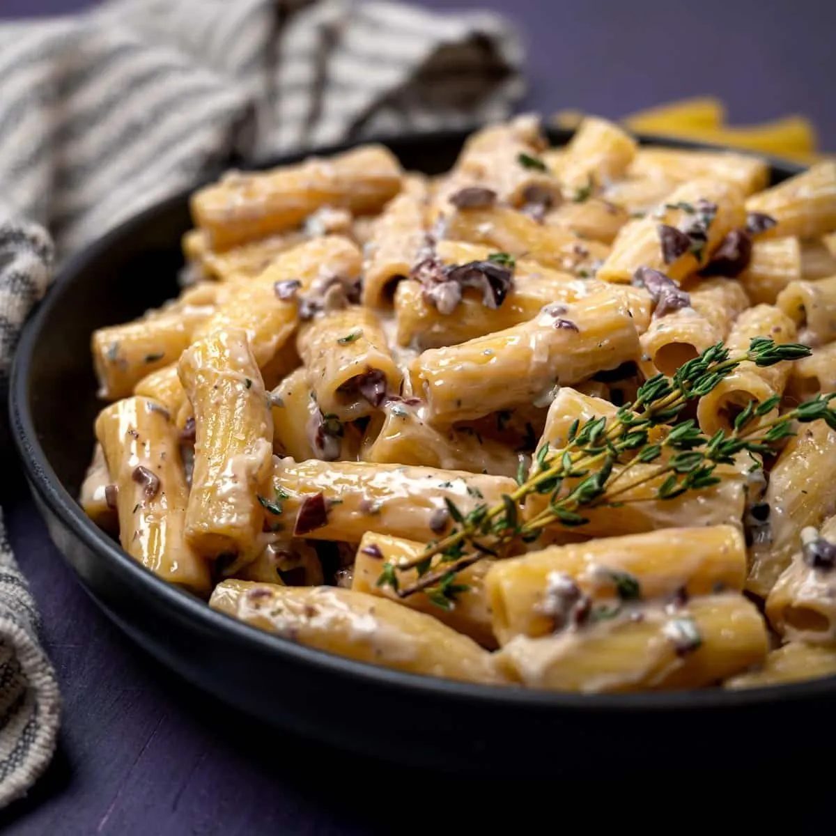 Pasta alla Cenere Gorgonzola Black Olive Pasta