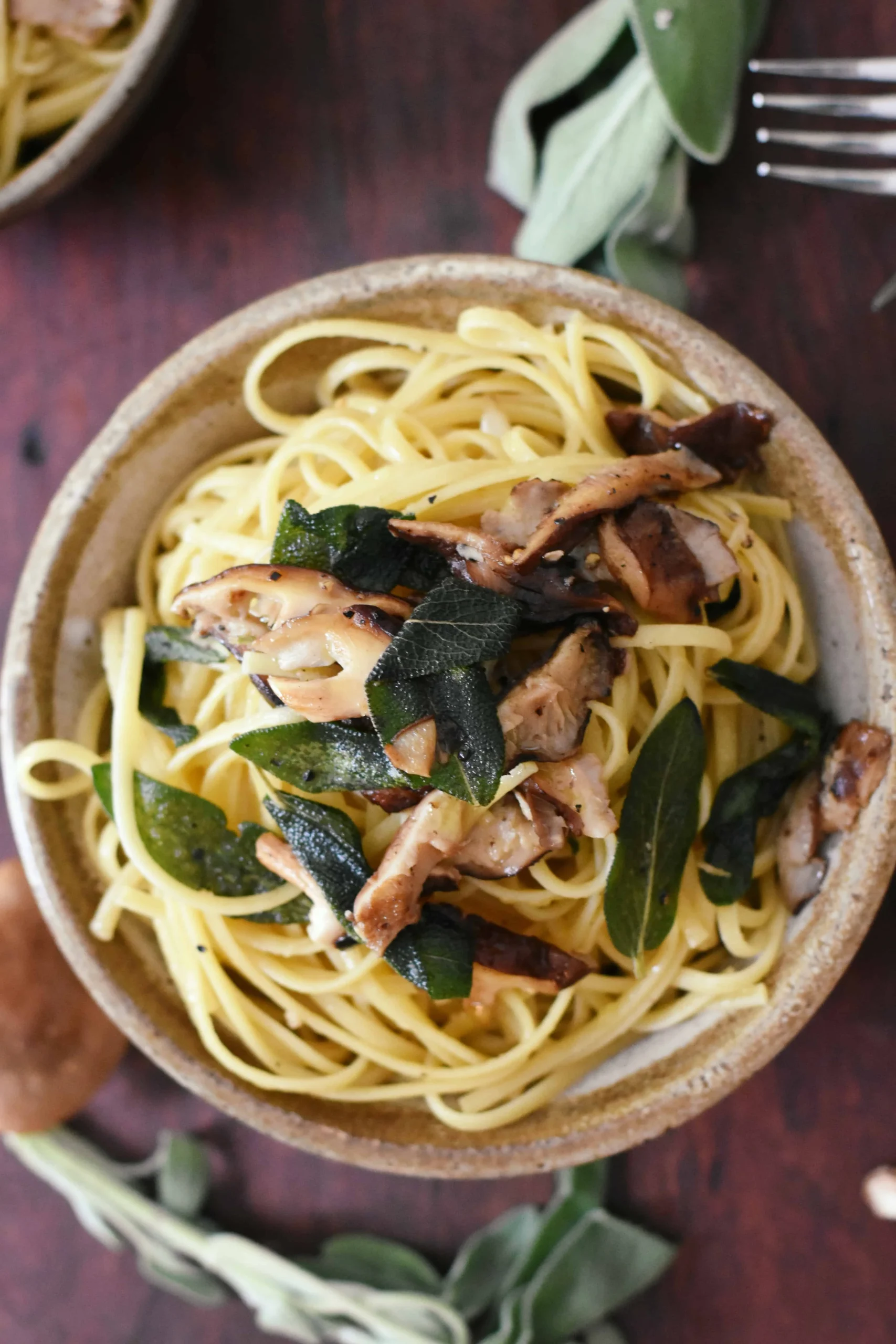 Pasta with Butter and Sage Sauce