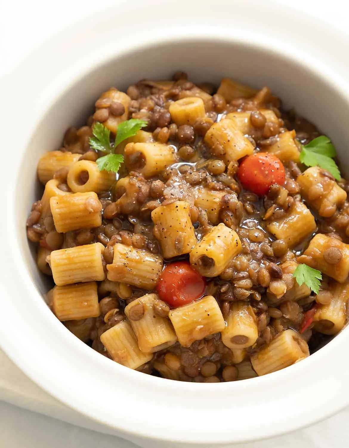 Pasta with Lentils and Chard