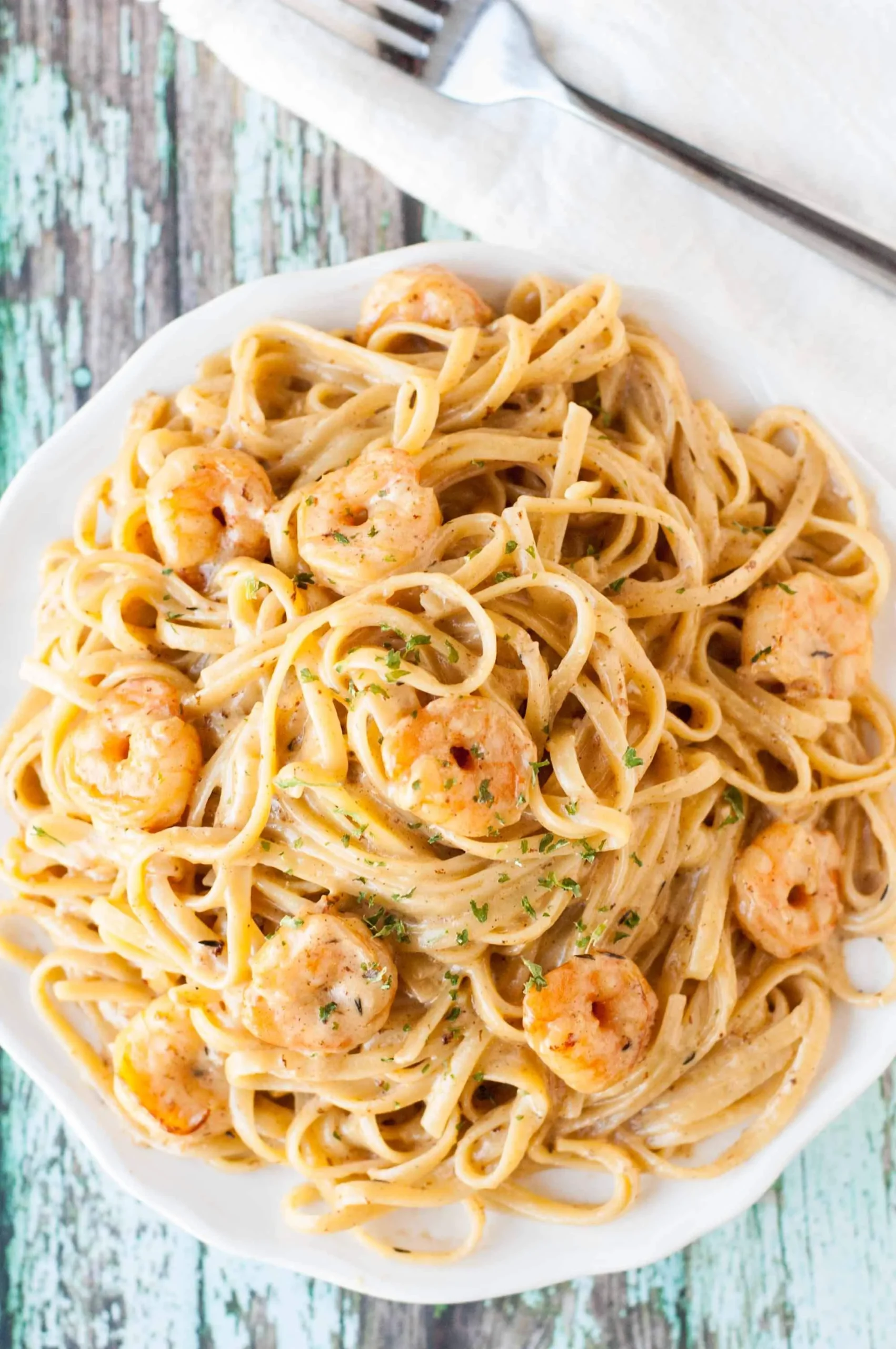 Pasta with Oysters and Shrimp