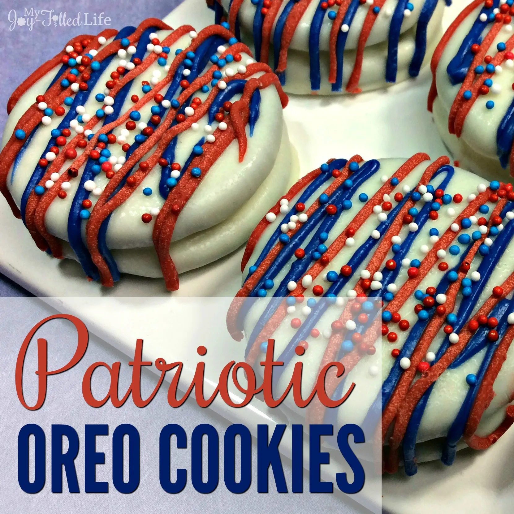 Patriotic Dipped Oreo Cookies