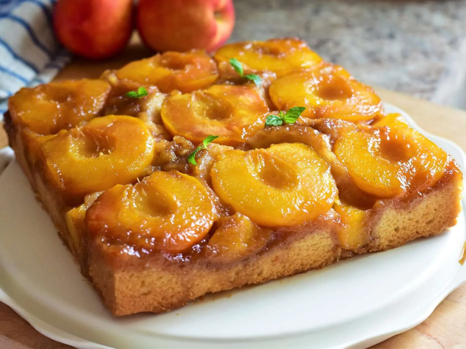 Peach Cranberry Upside Down Cake