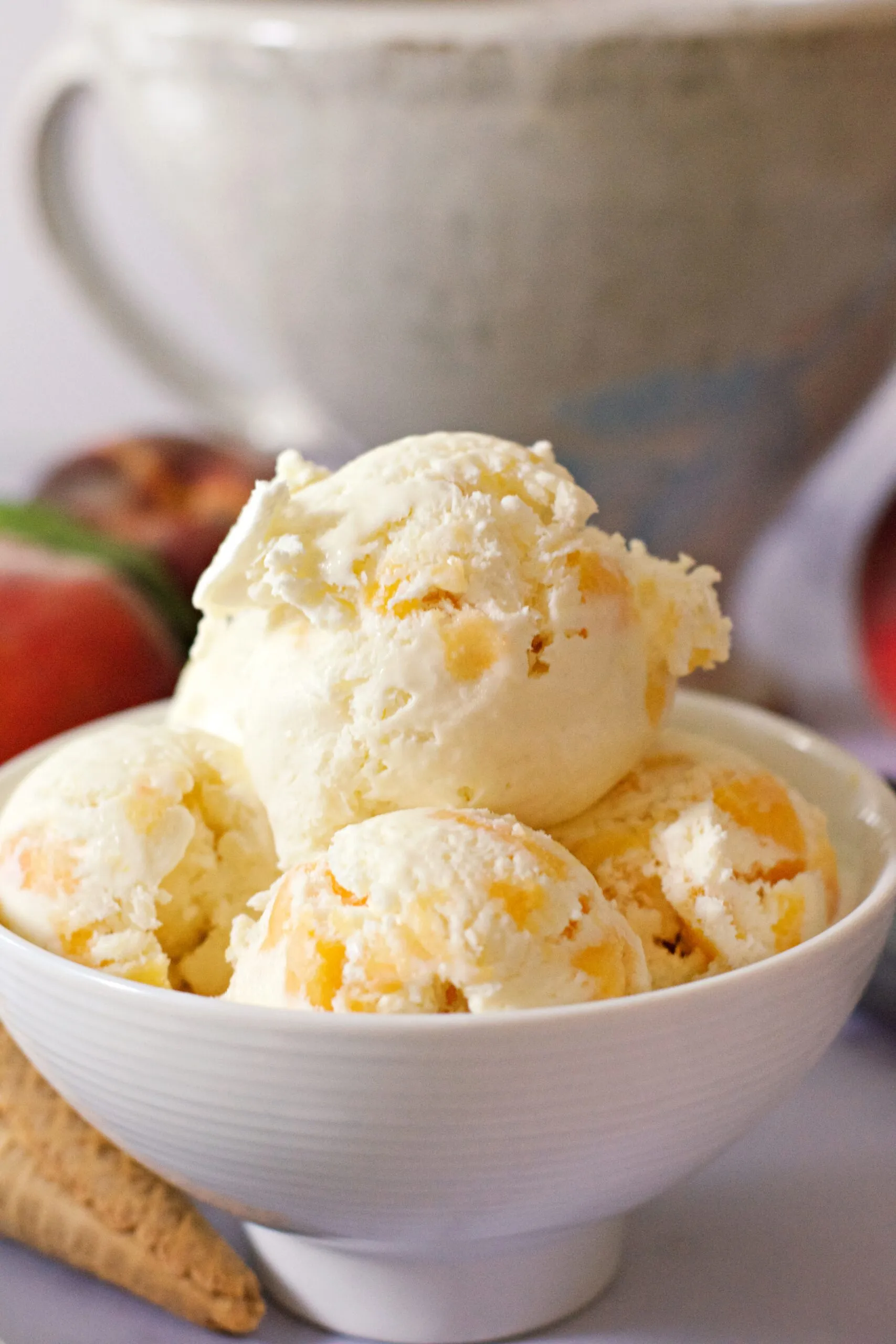 Peaches and Cream Ice Cream