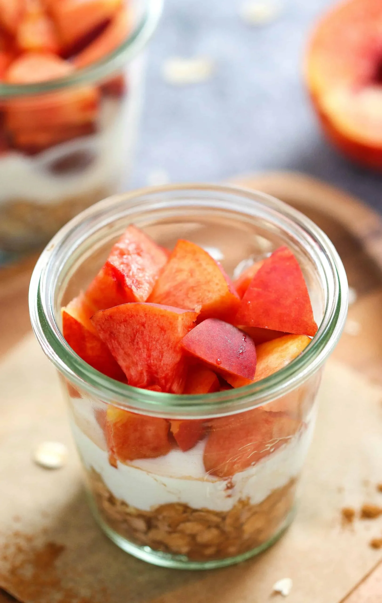 Peaches and Cream Overnight Oats