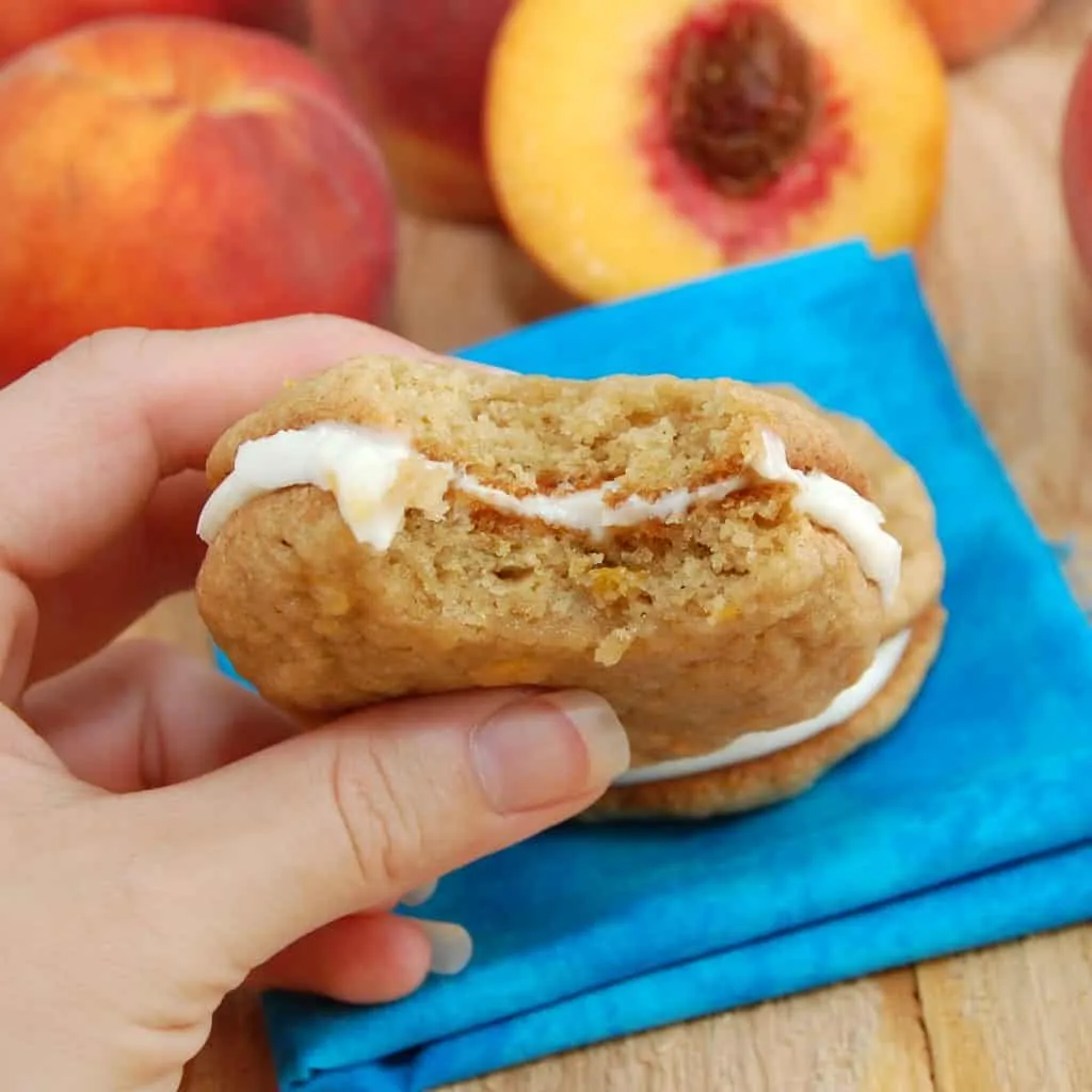Peaches and Cream Whoopie Pies