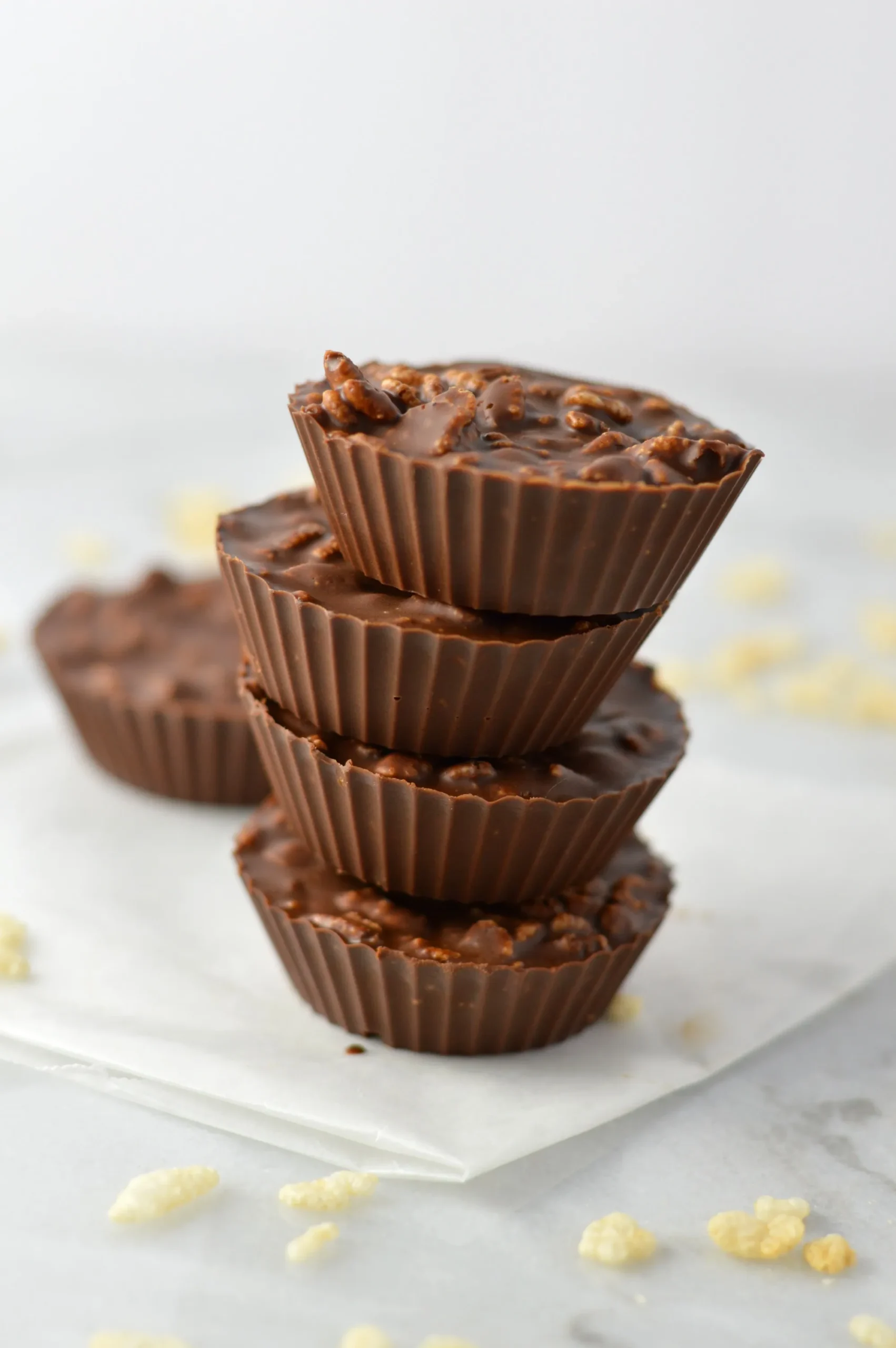 Peanut Butter Chocolate Crispy Cookie Cups