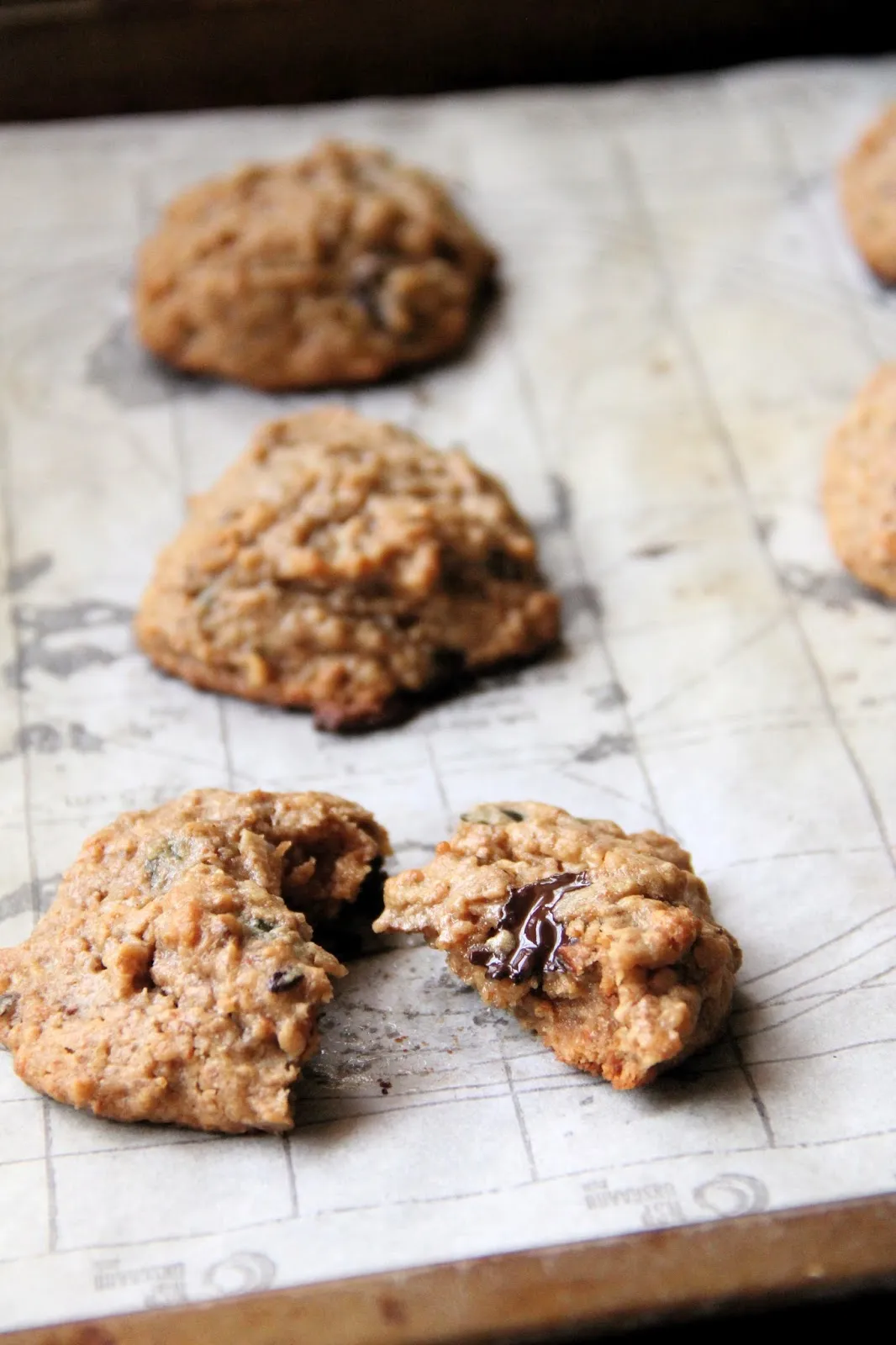 Peanut Butter Chocolate Granola Cookies