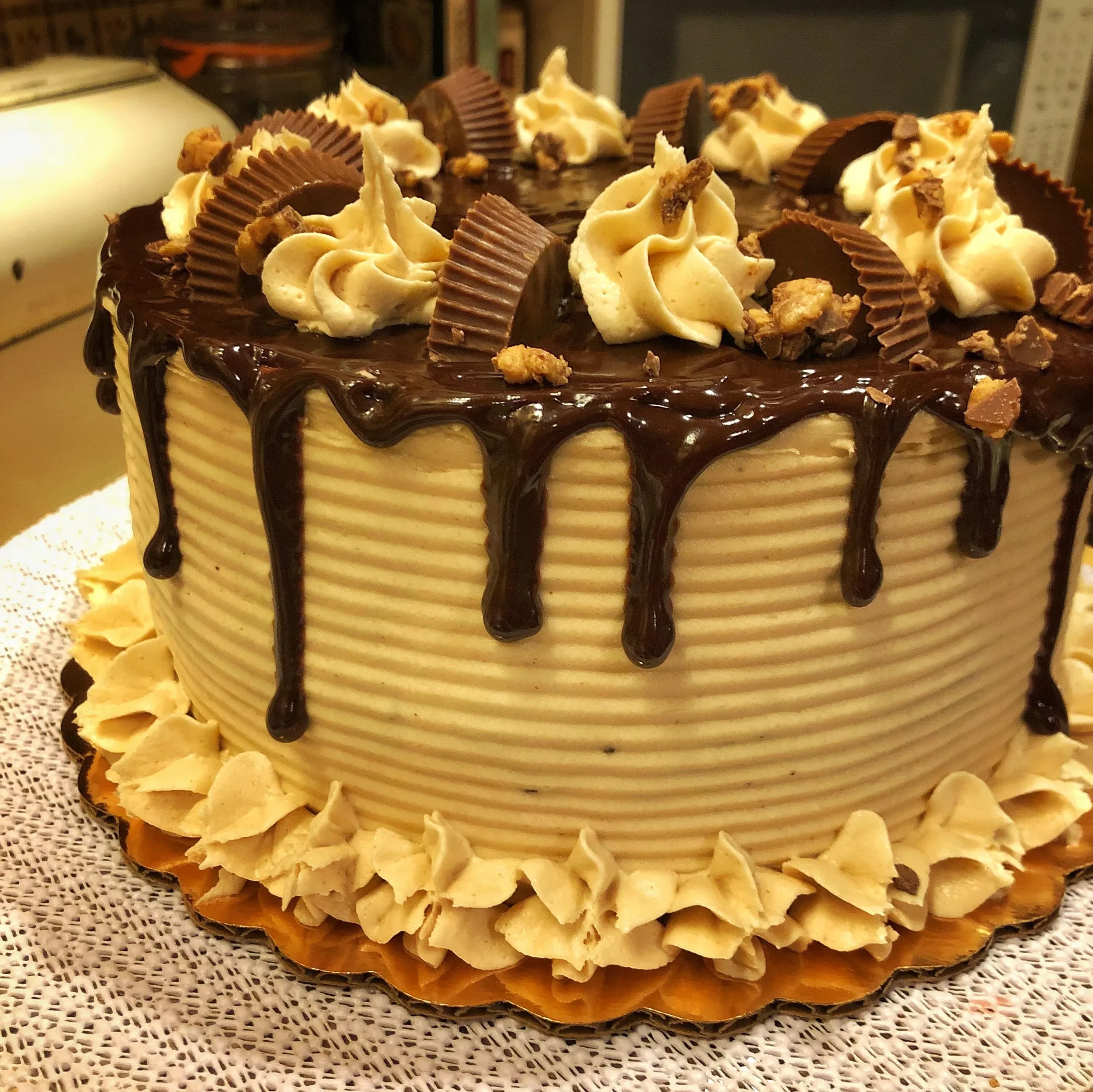 Peanut Butter Chocolate Layer Cake