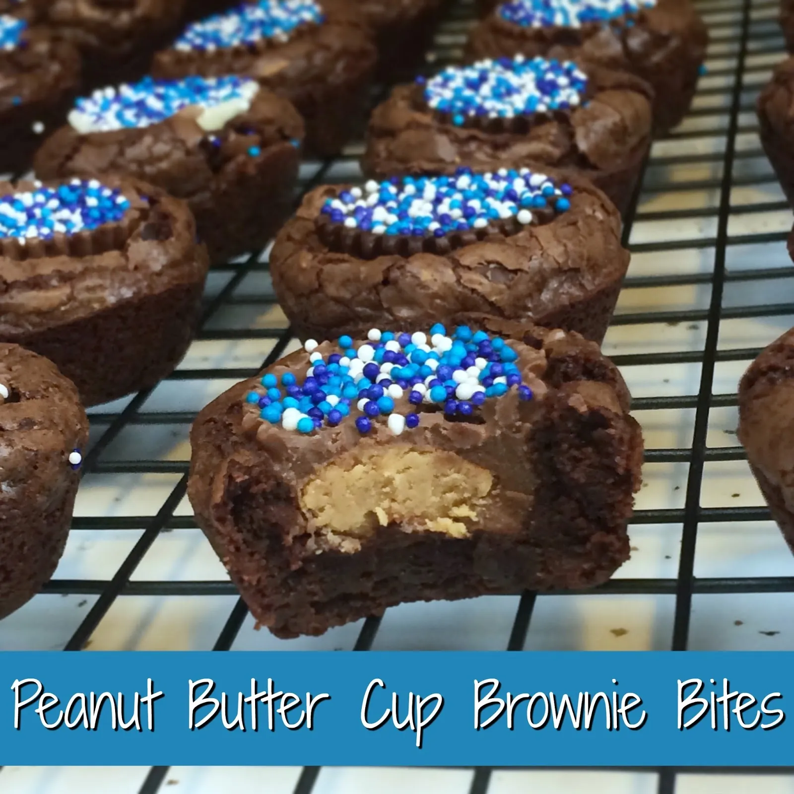 Peanut Butter Cup Brownie Bites