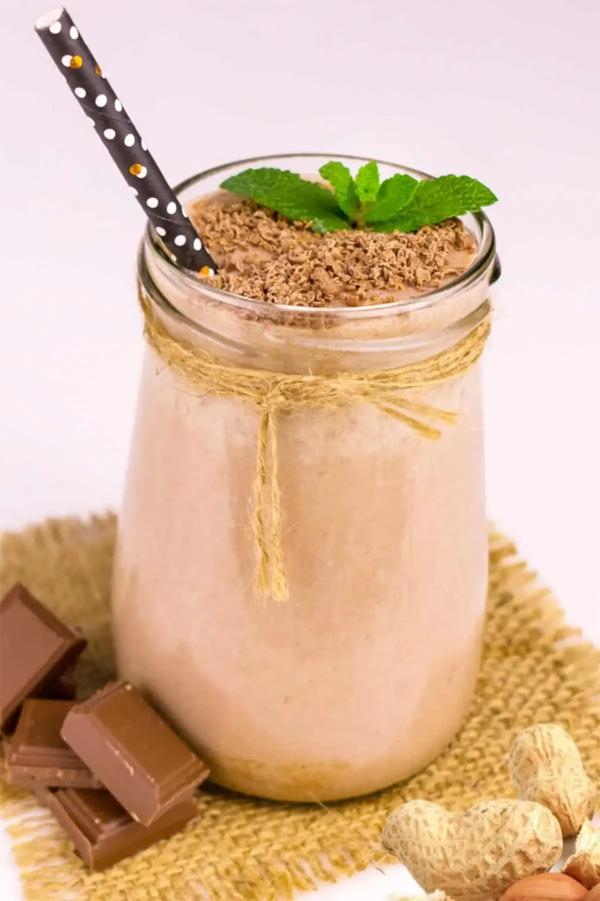 Peanut Butter Cup Smoothie Low Carb