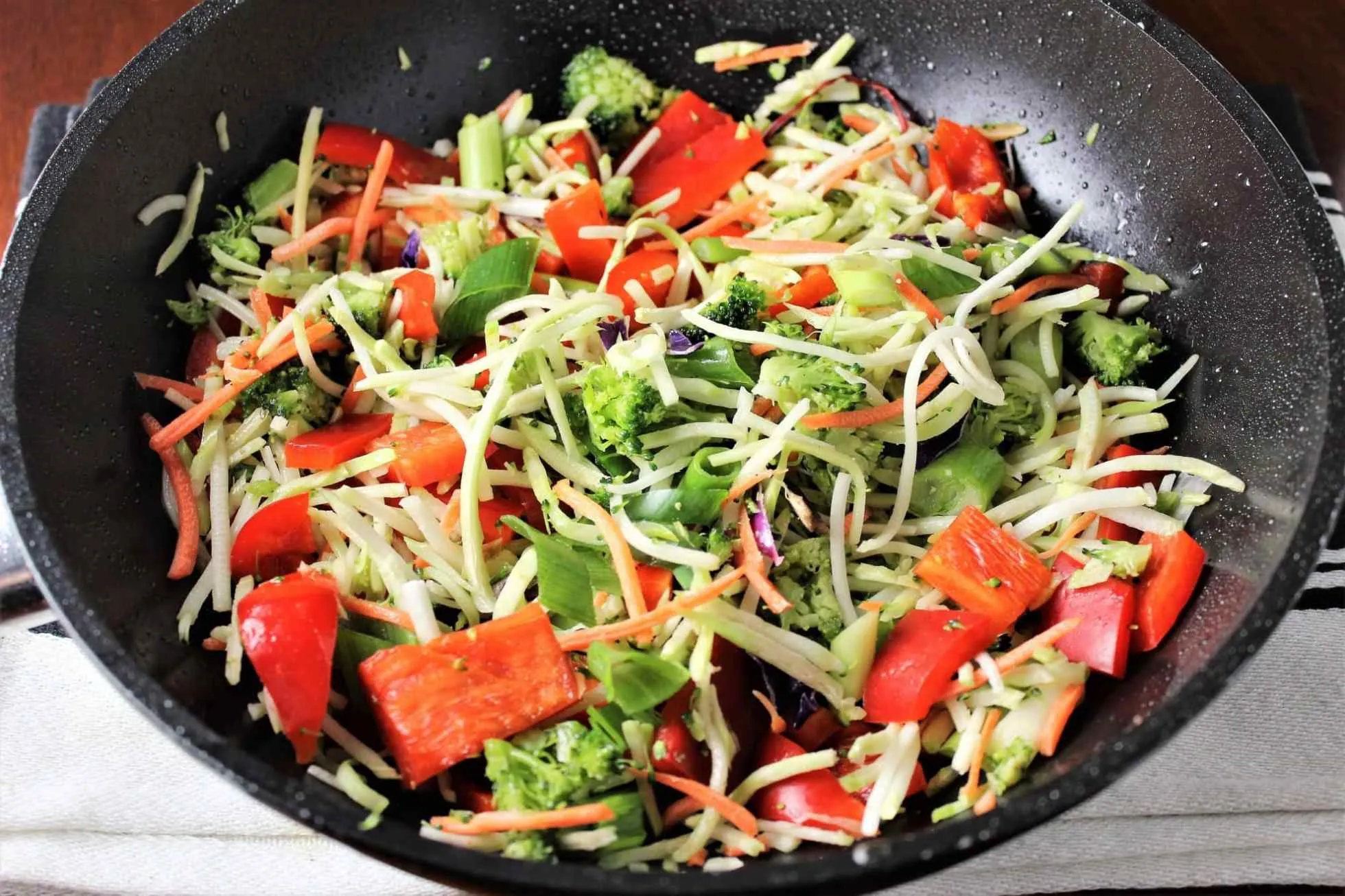 Peanut Chicken Broccoli Slaw Stir Fry