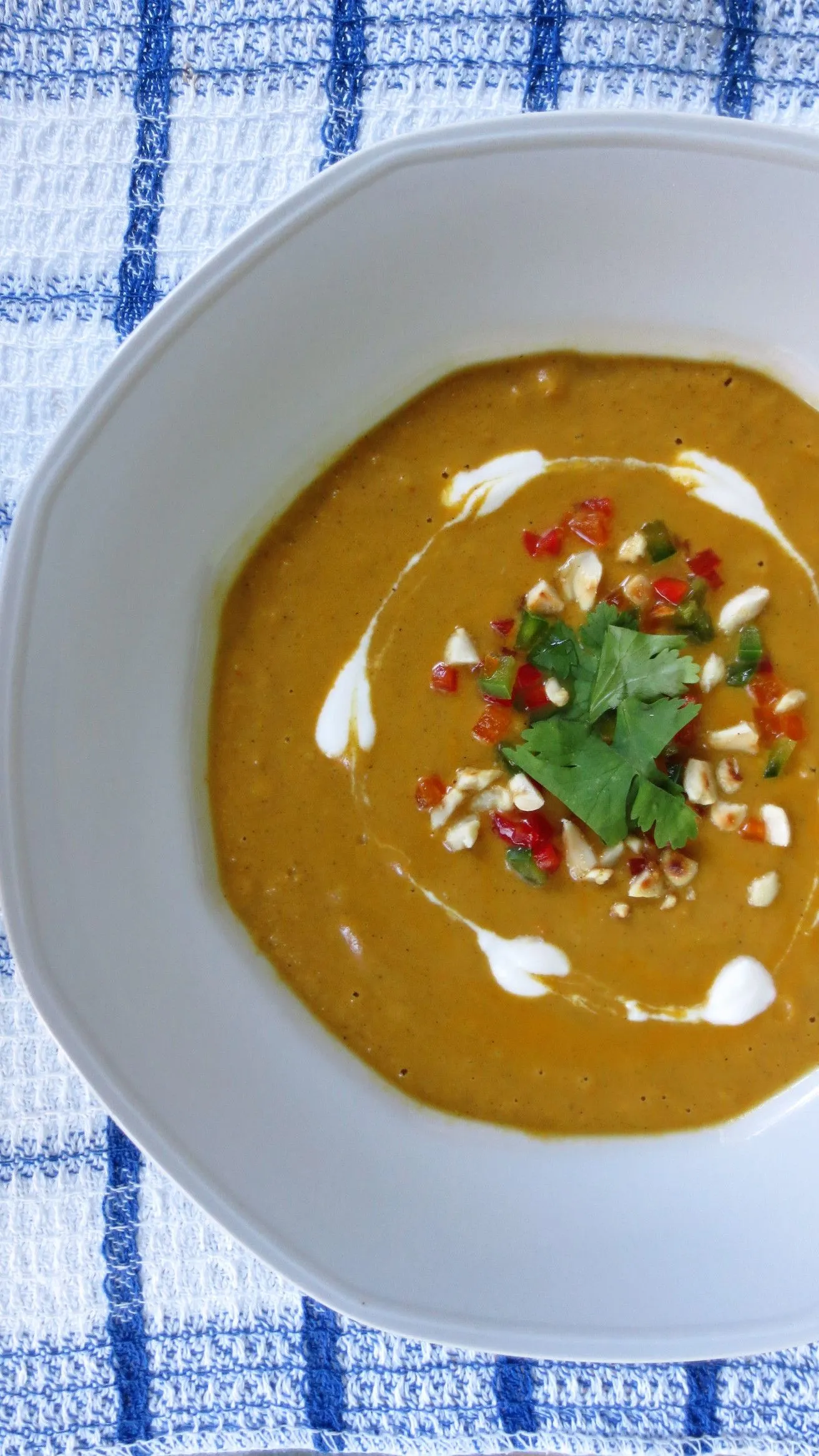 Peanut Vegetable Soup with Coconut Milk