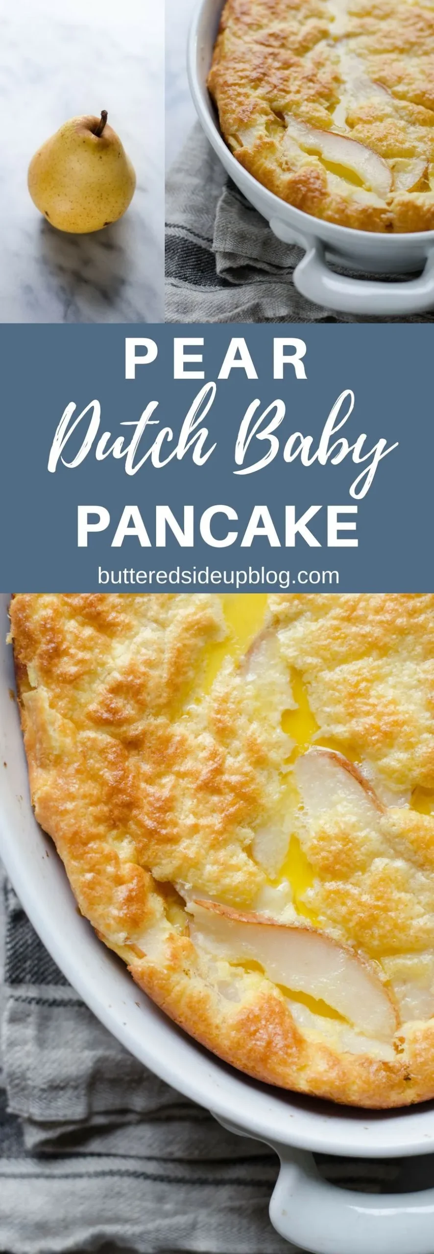 Pear Dutch Baby German Pancake