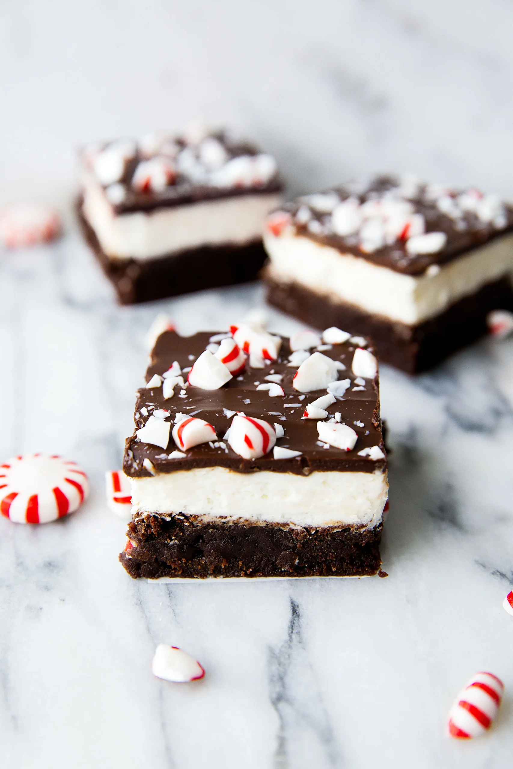 Peppermint Bark Brownie Cookies