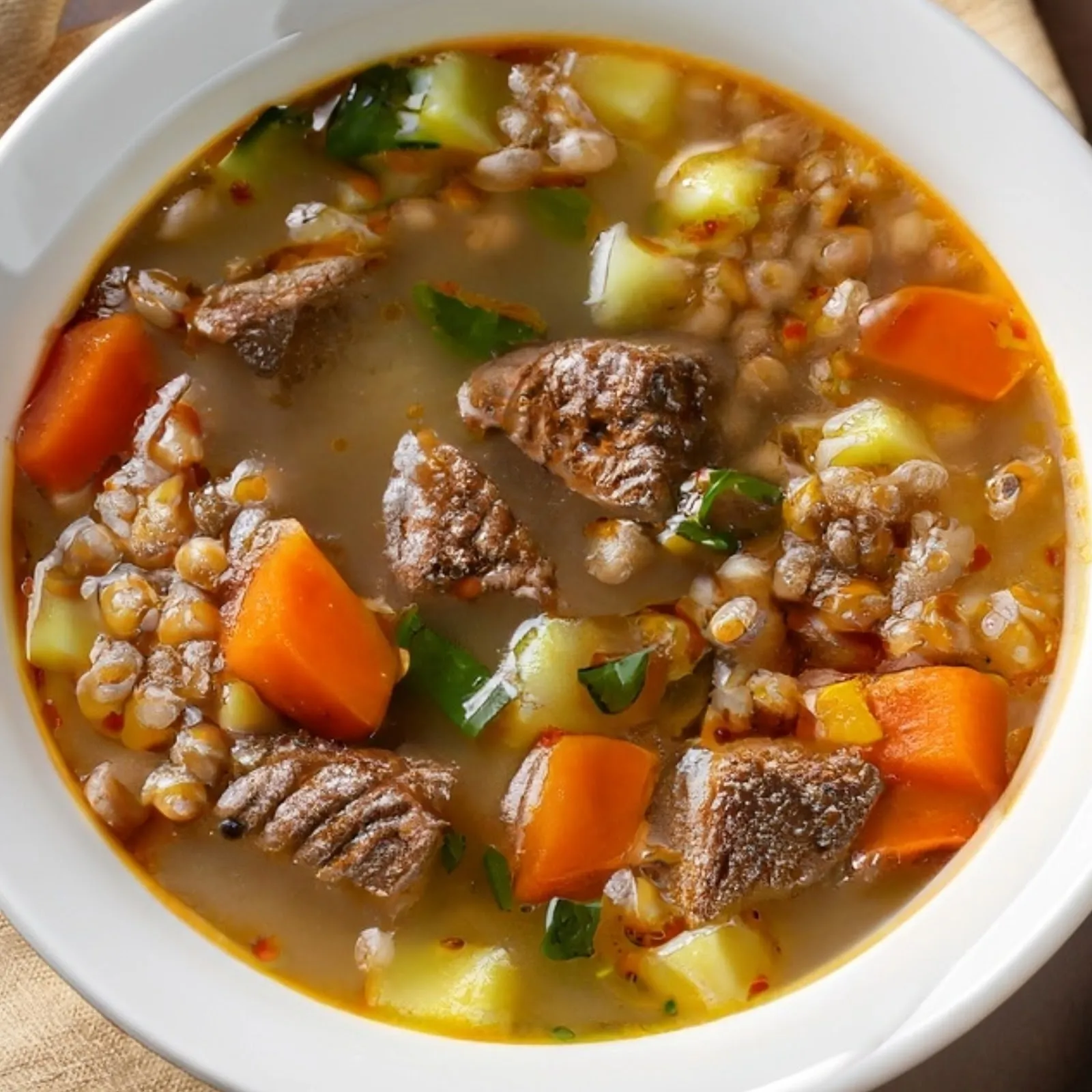 Perfect Beef Barley Soup