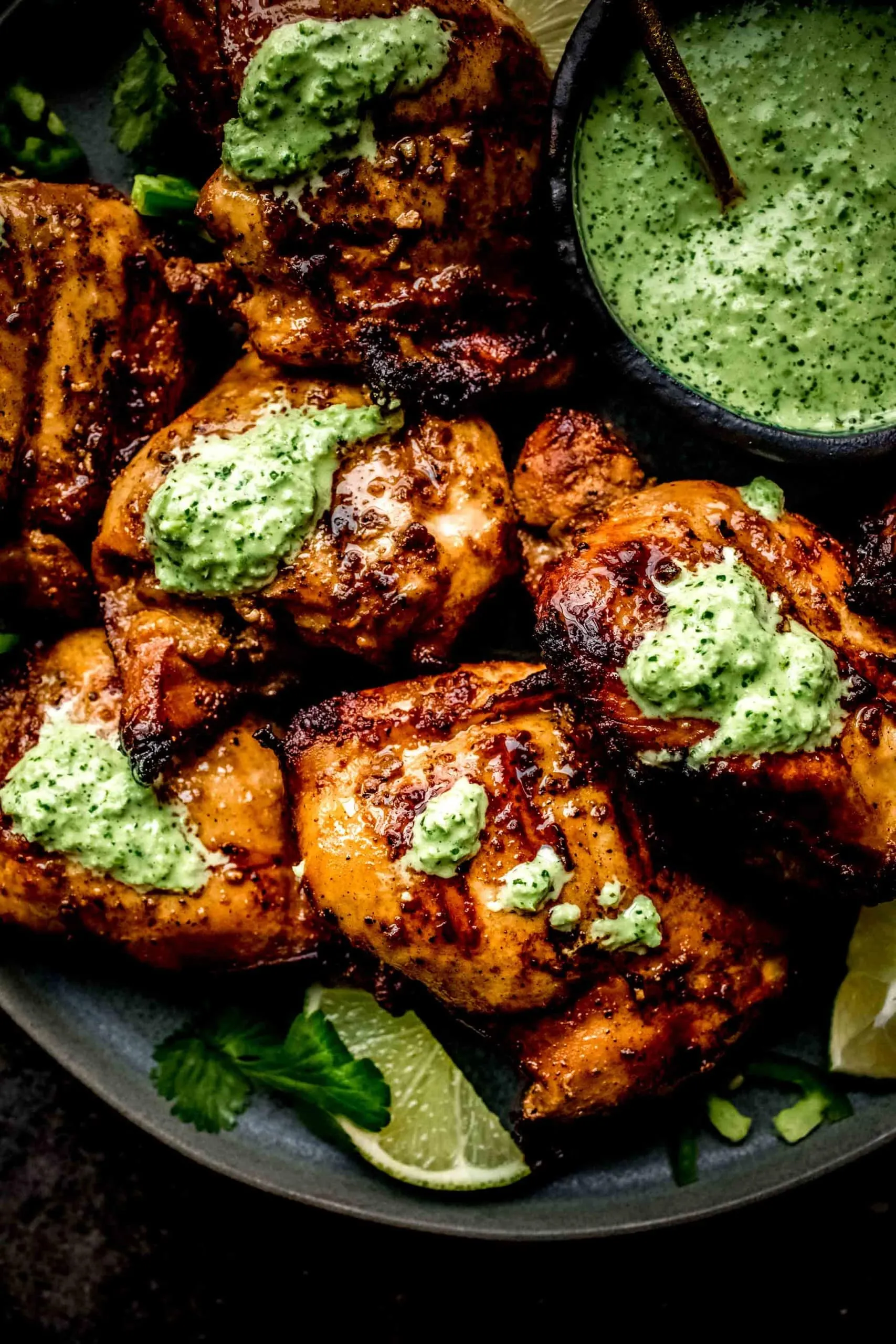 Peruvian Roasted Chicken with Aji Verde