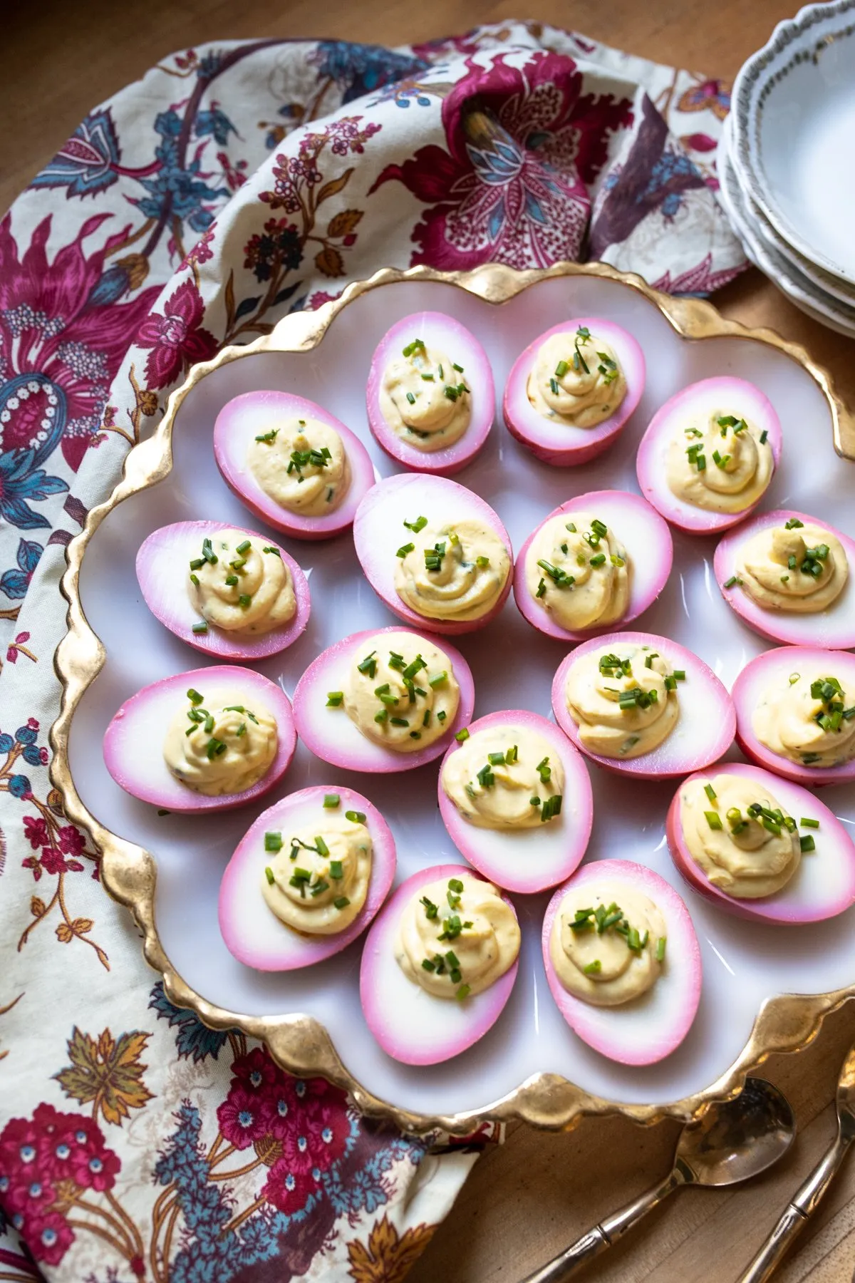 Pickled Pink Egg Appetizers