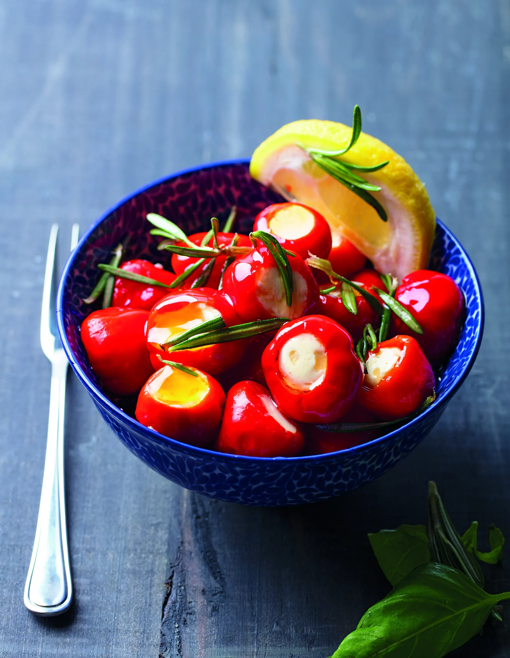 Pimentos com Queijo Cottage