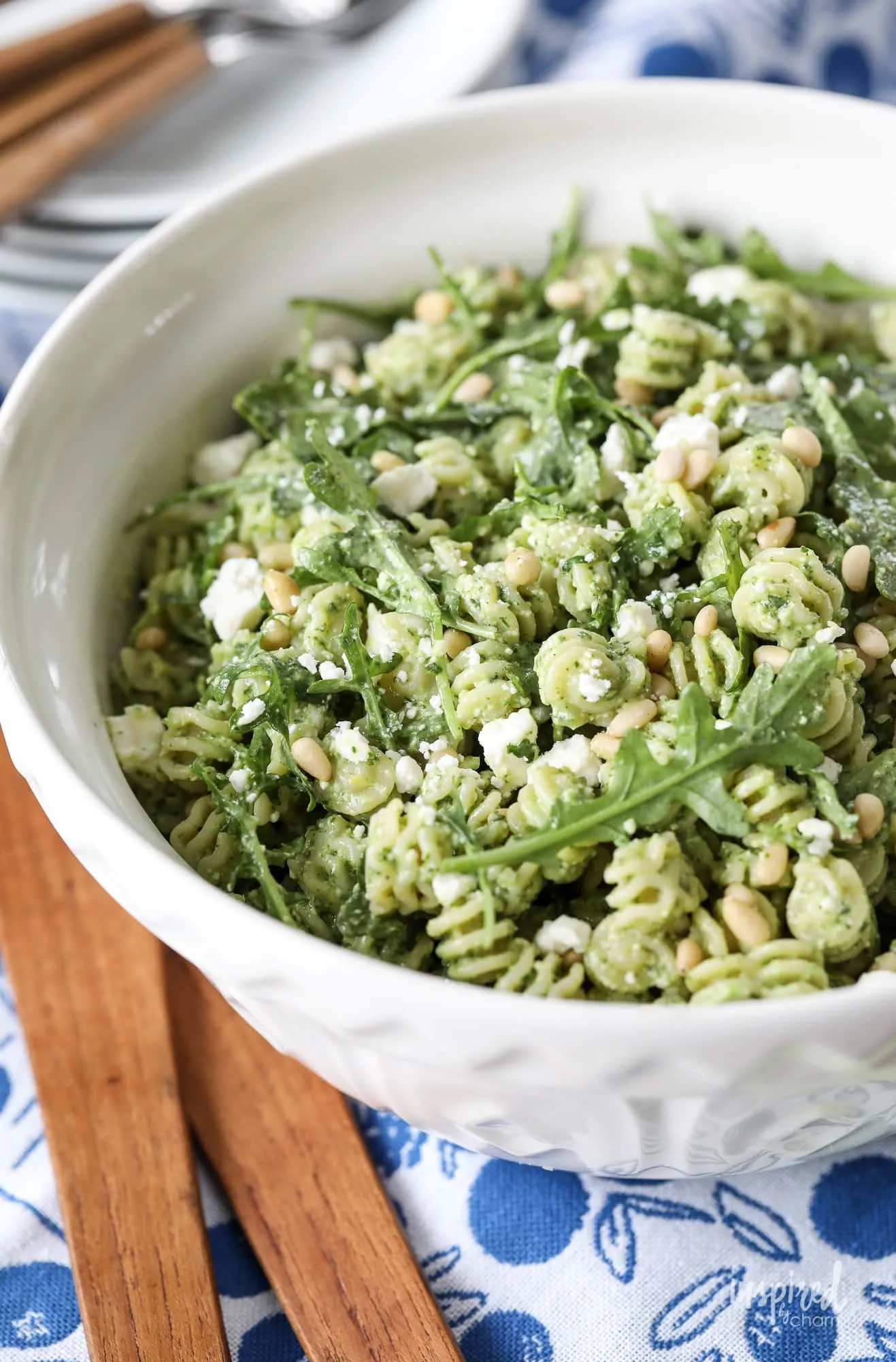 Pine Nut and Arugula Pesto Pasta Salad