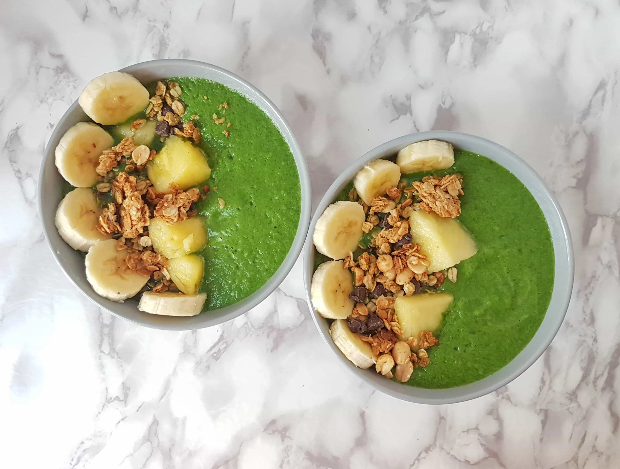 Pineapple Apple and Orange Super Green Smoothie