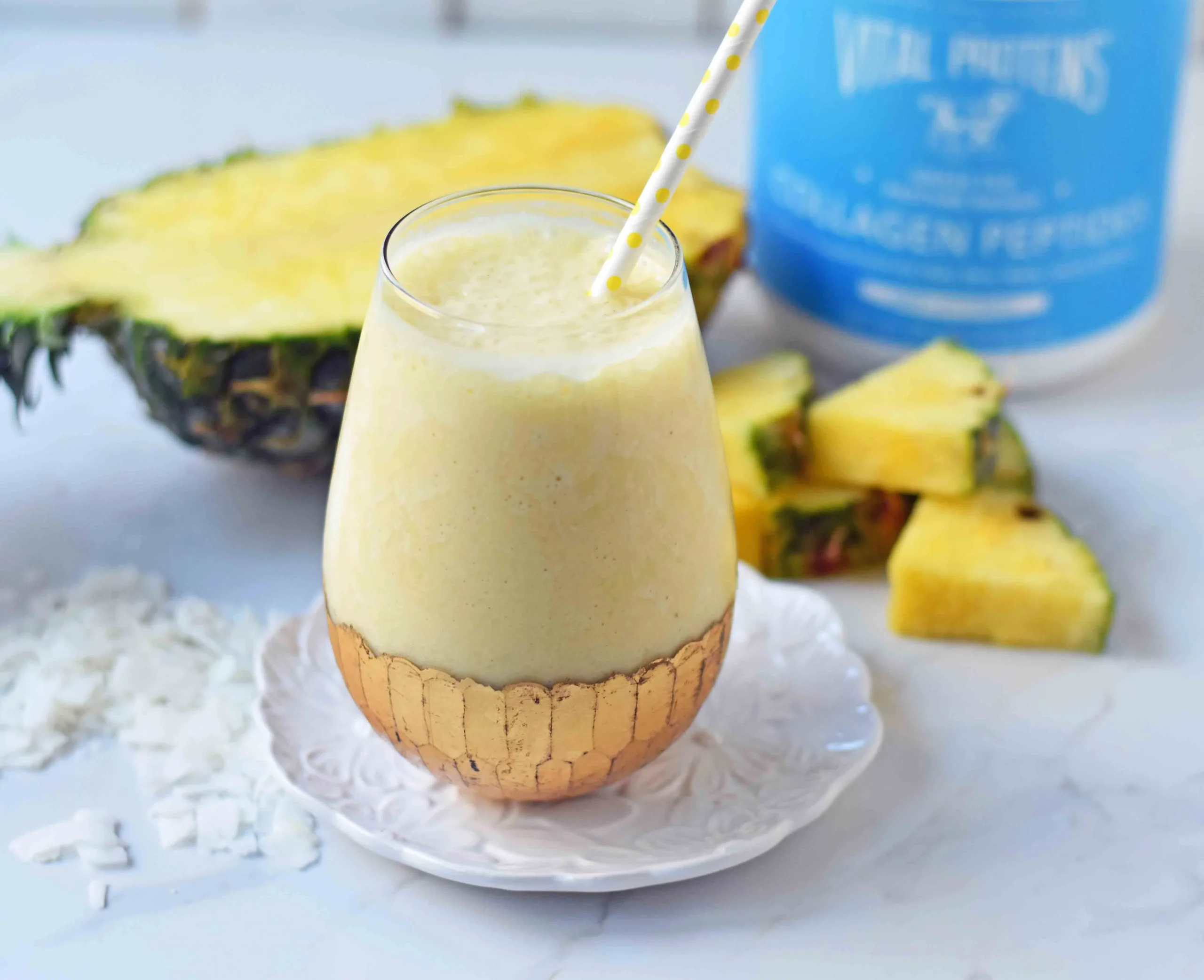 Pineapple Banana Coconut Smoothie