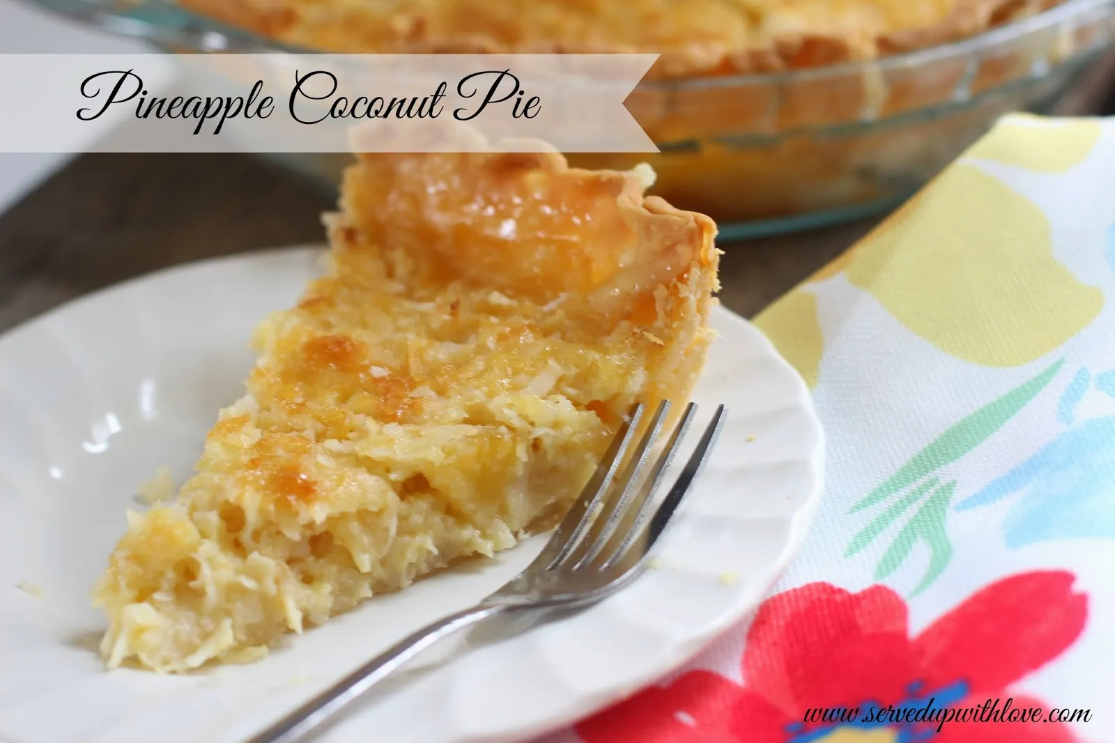 Pineapple Coconut Pie (Amish Cooking)