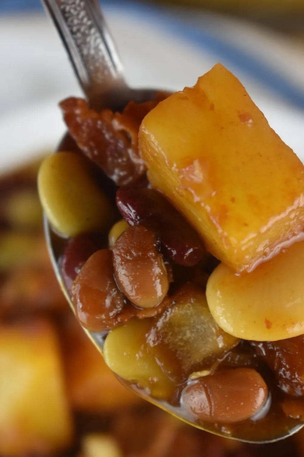 Pineapple Crockpot Baked Beans
