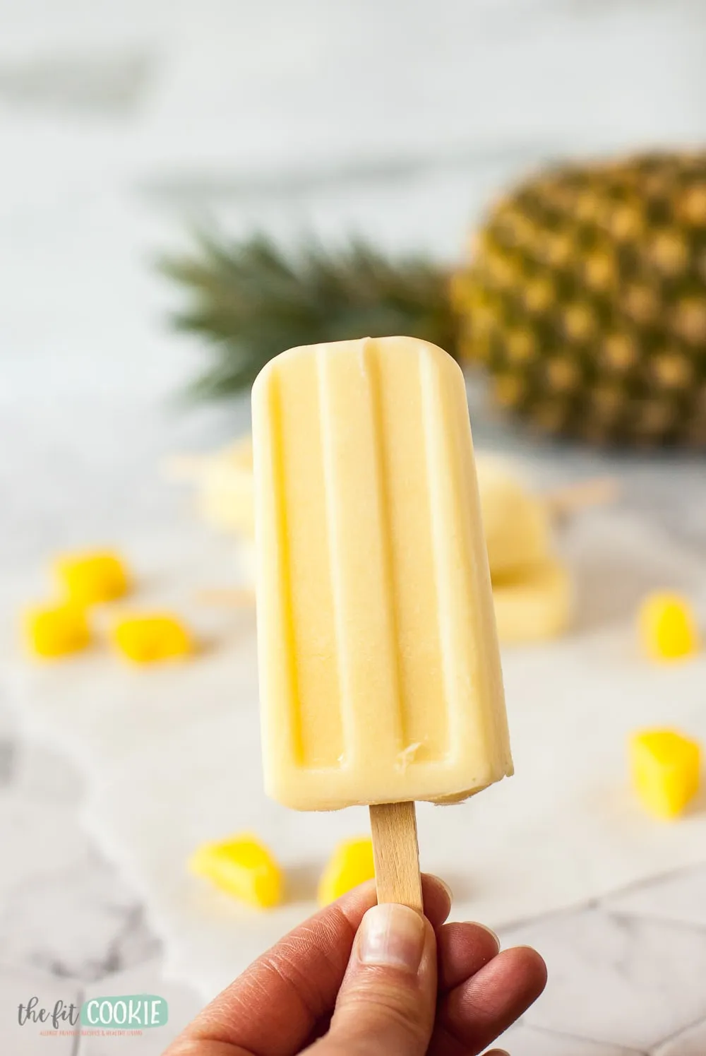 Pineapple Ginger Coconut Cream Popsicles Gluten Free Vegan