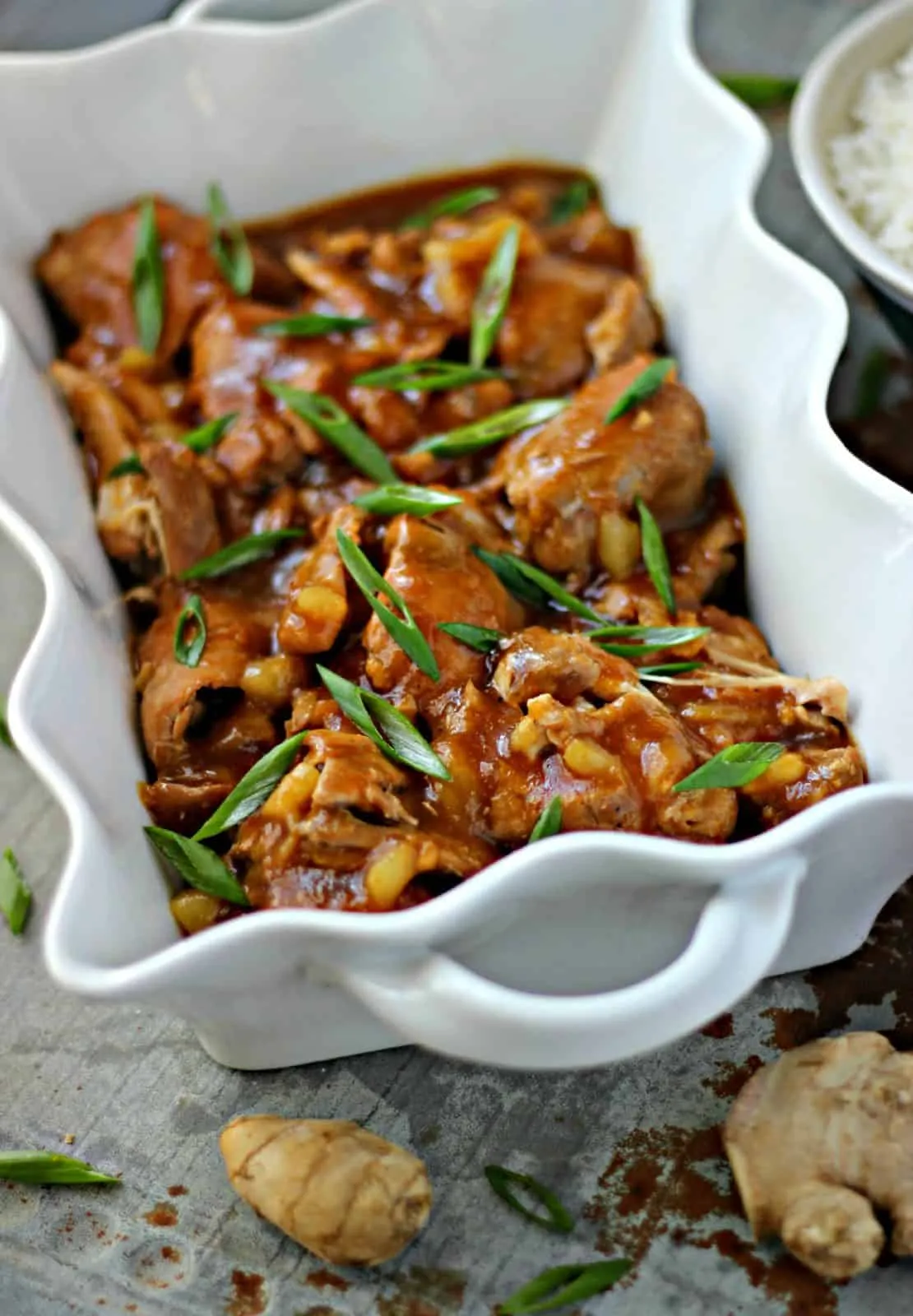 Pineapple Shoyu Chicken with Coconut Jasmine Rice