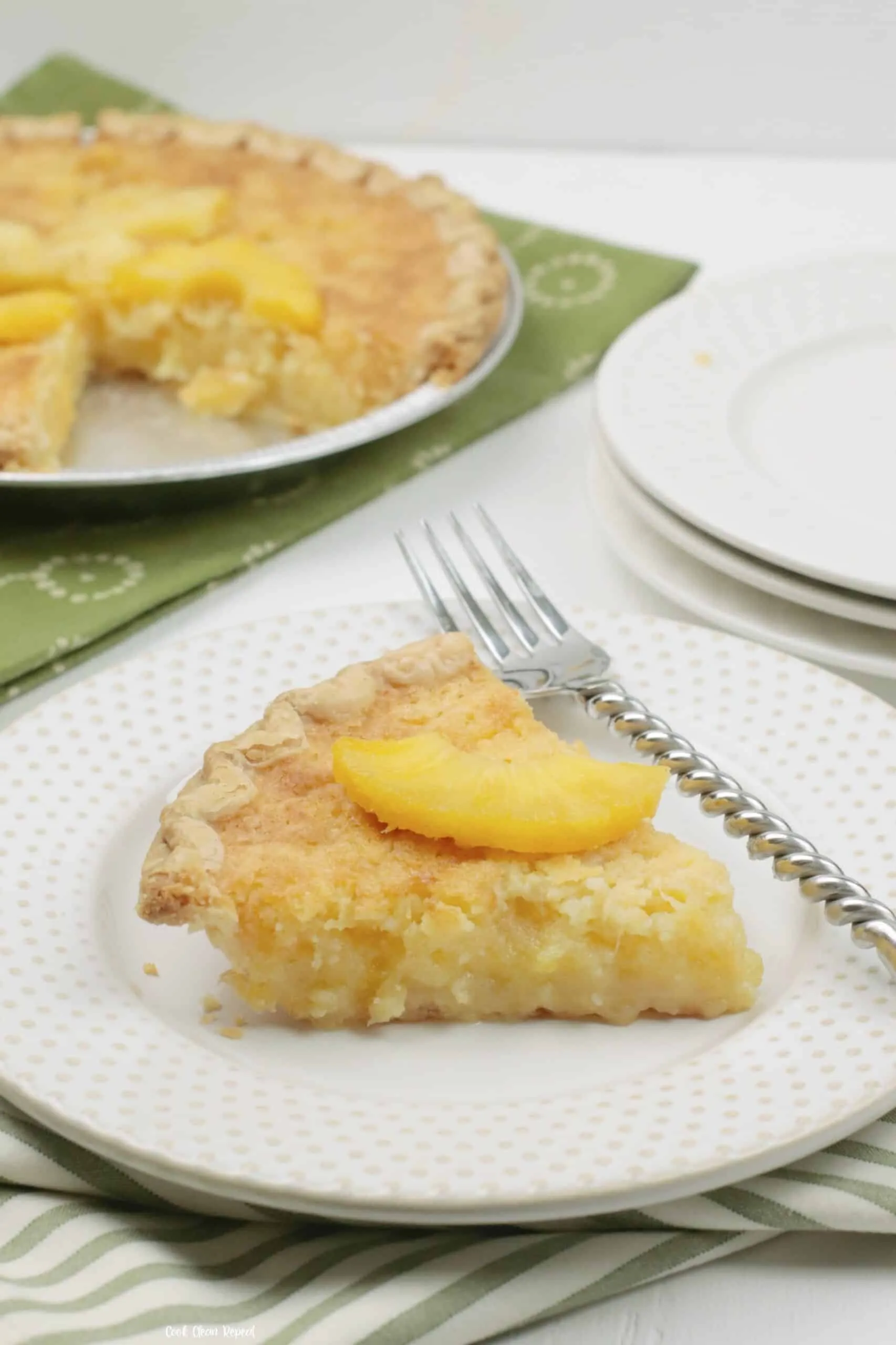 Pineapple and Peach Pie with a Coconut Oil Crust