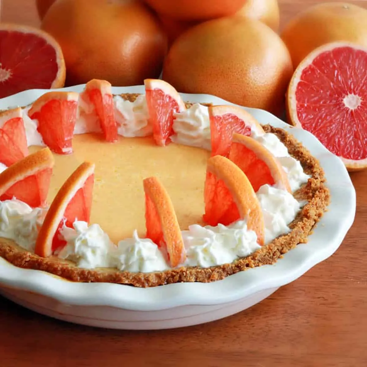 Pink Grapefruit Cream Pie