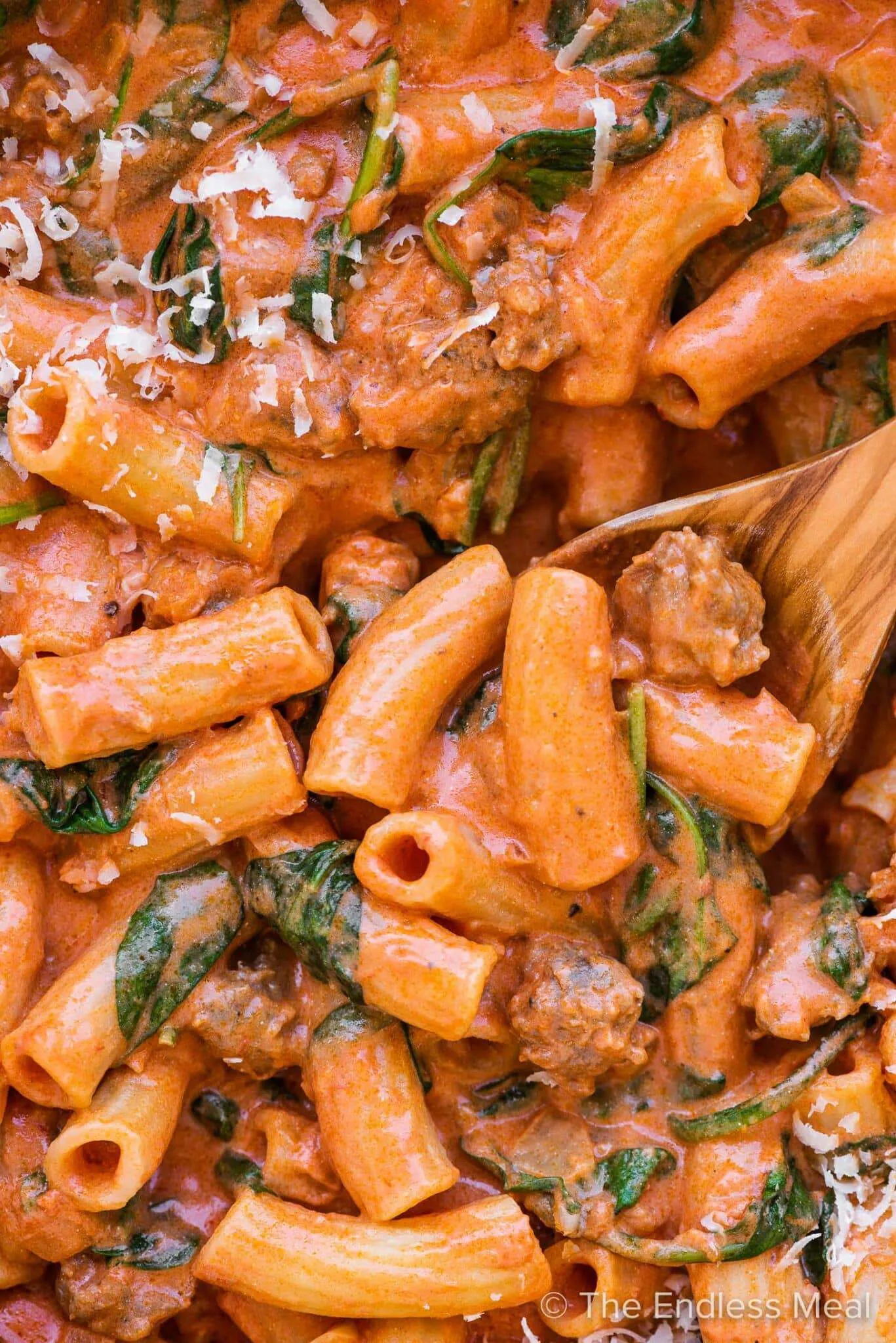 Pink Sauce Pasta with Italian Sausage