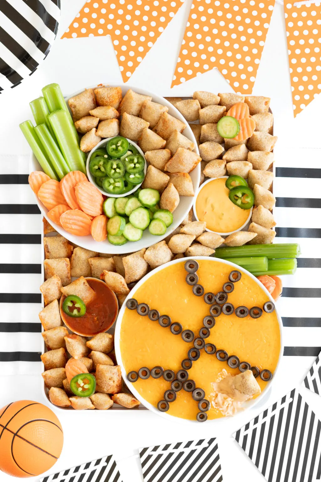 Pizza Rolls Charcuterie Board