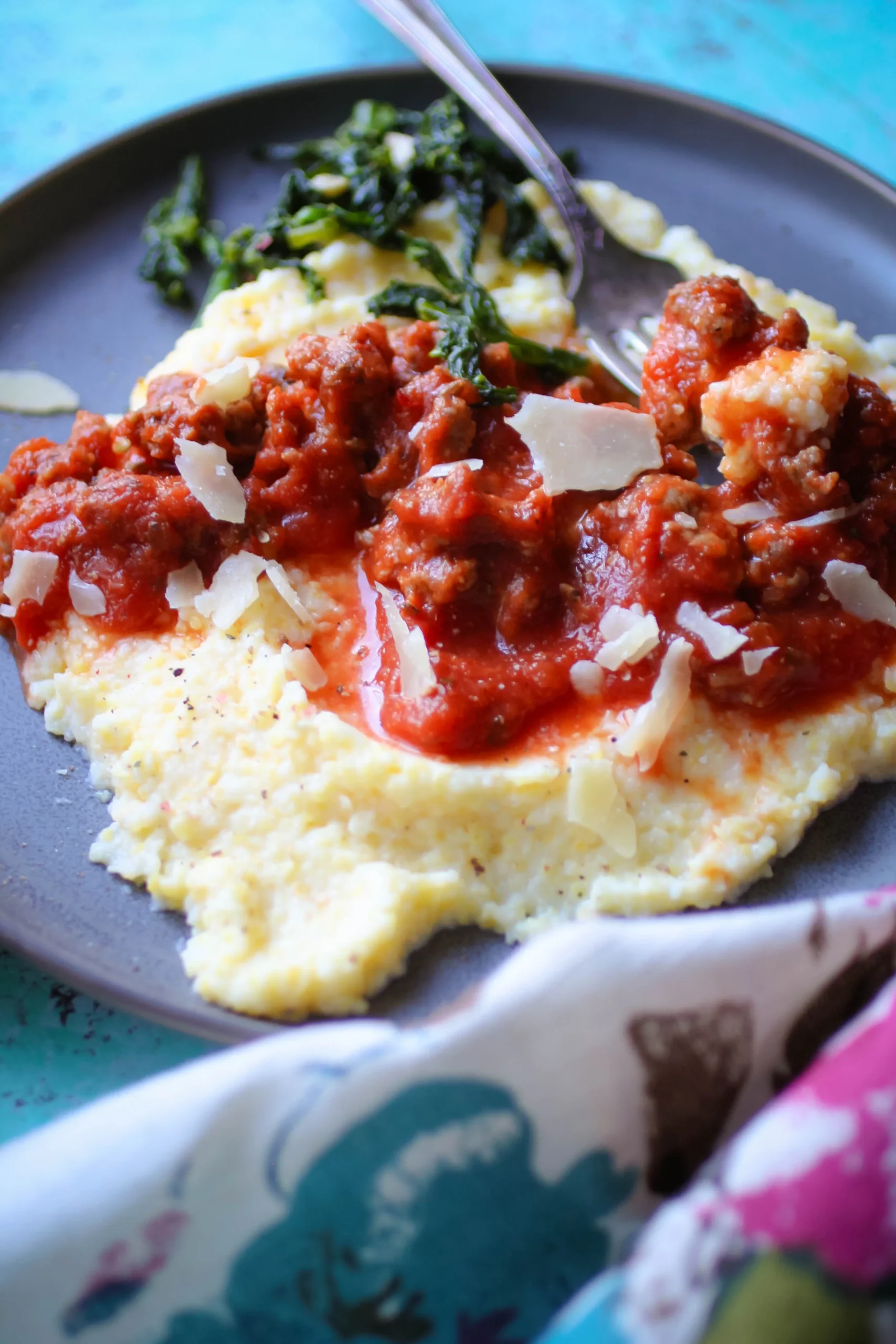 Polenta with Red Sauce