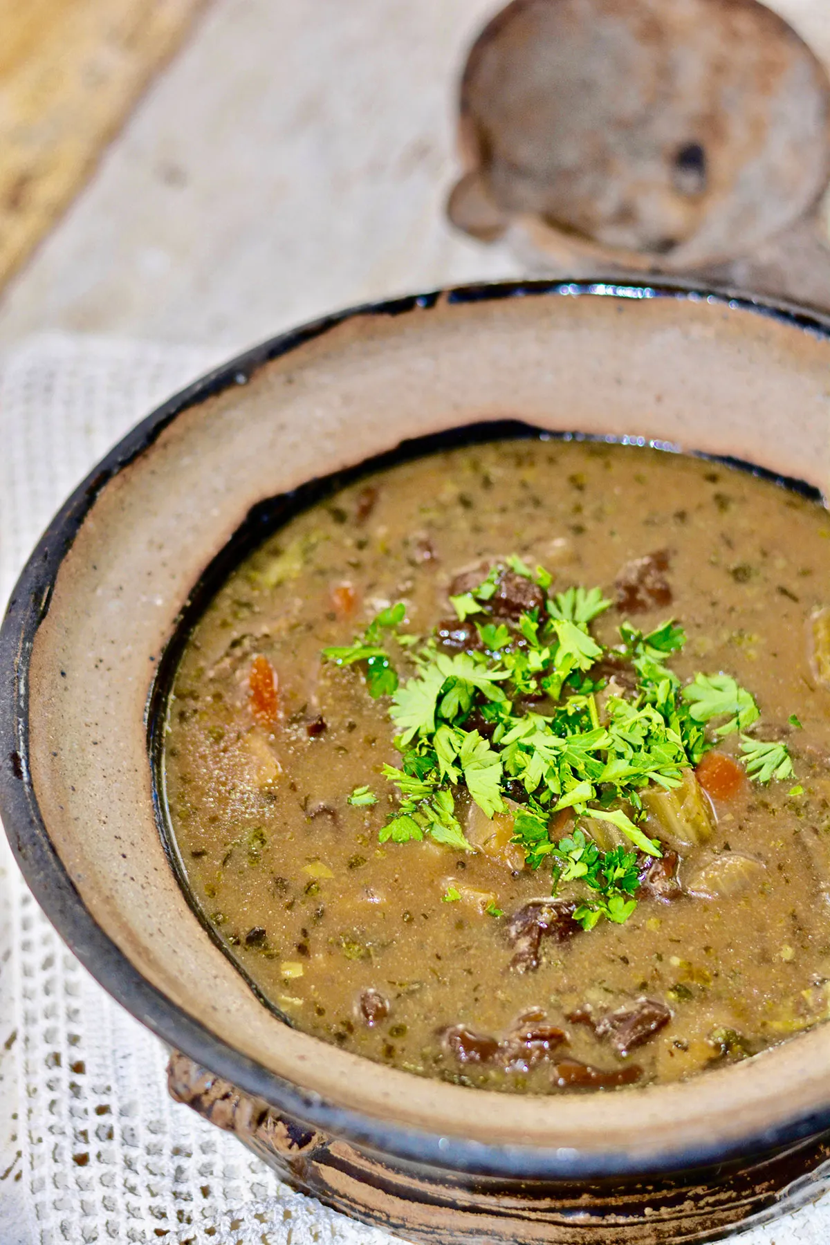 Polish Wild Mushroom Soup